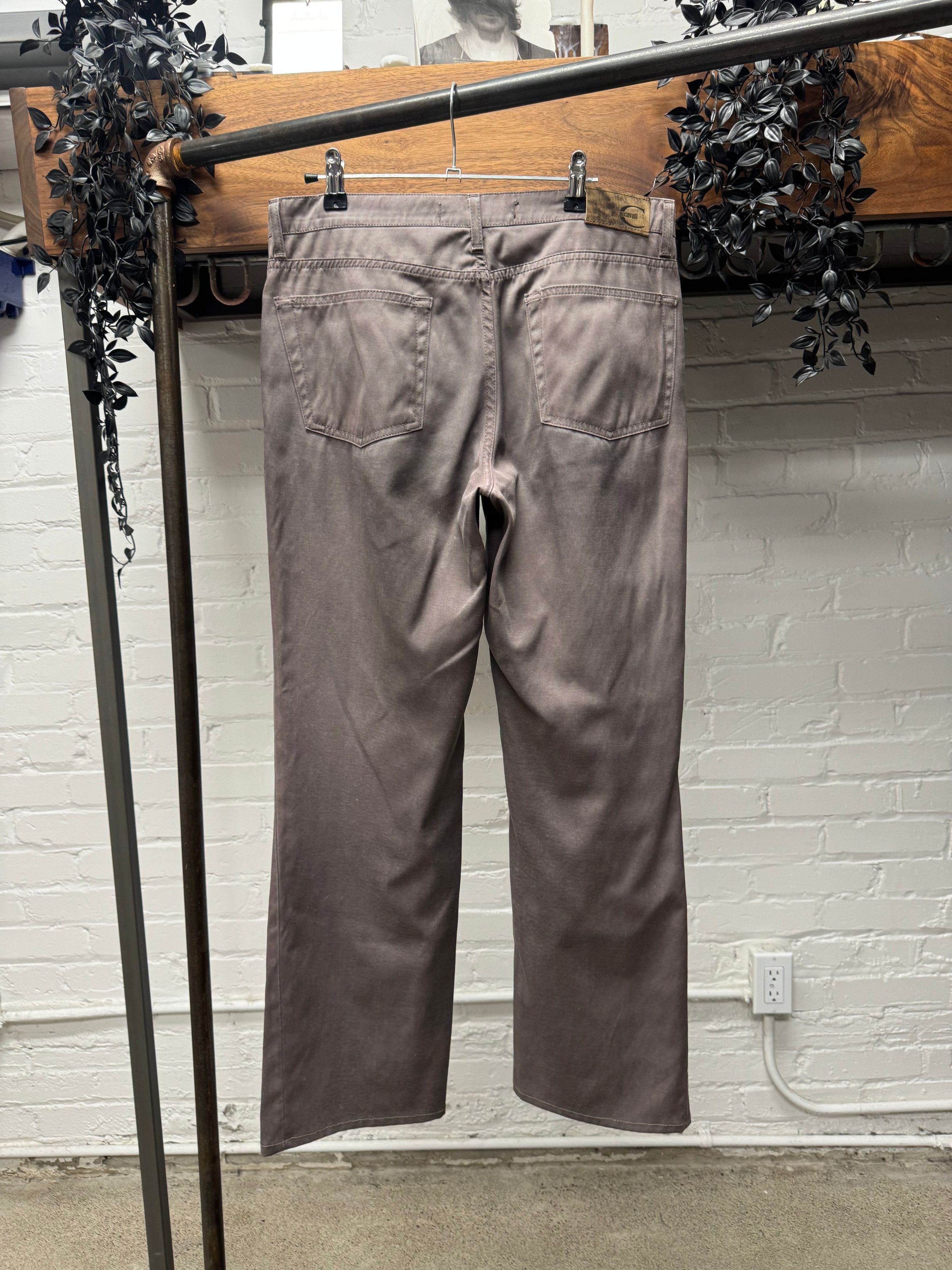 Roberto Cavalli 2000s Roberto Cavalli ‘Wave Seam’ Purple Bootcut Denim Size 30" / US 8 / IT 44 - 4 Thumbnail