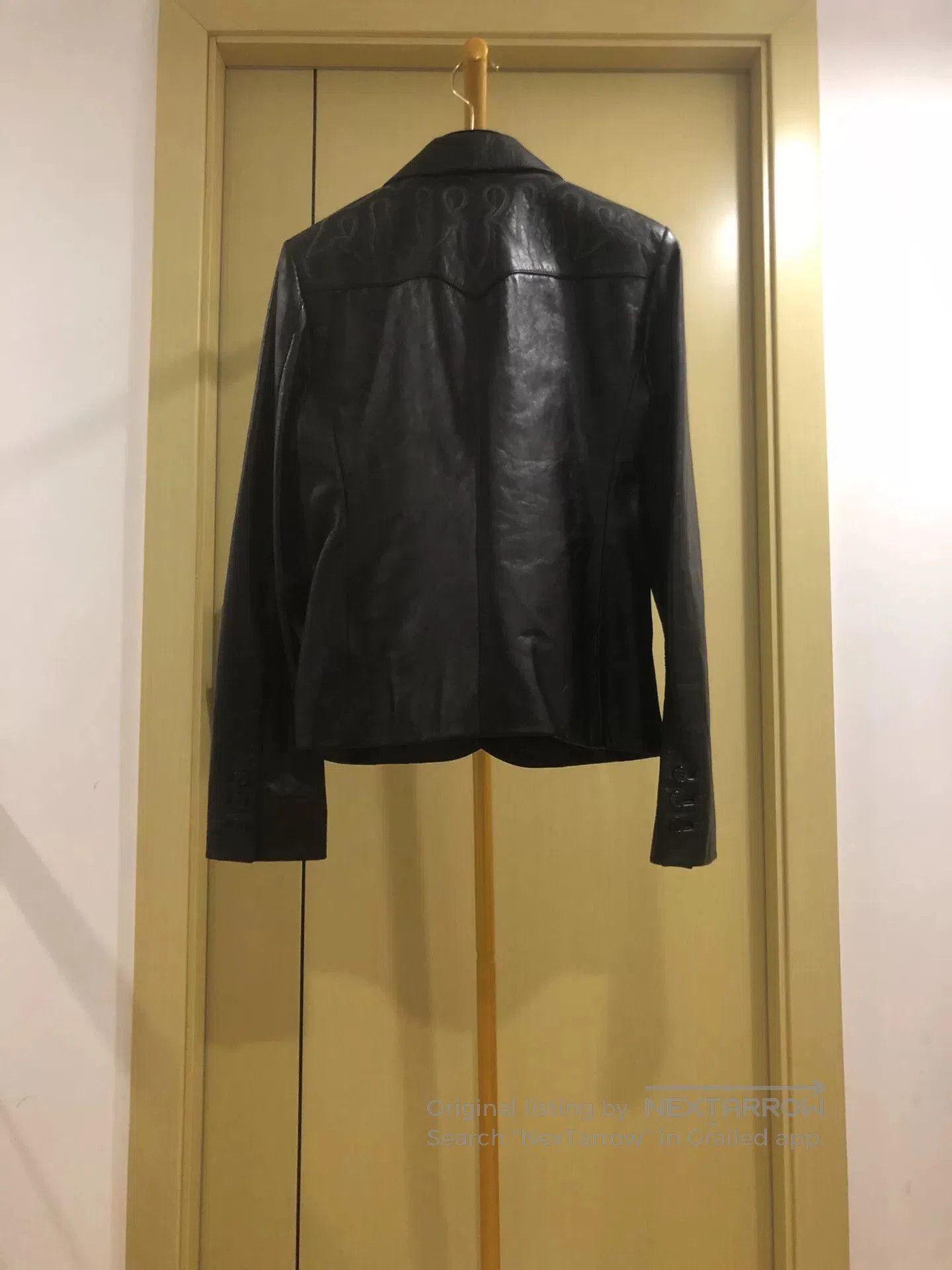 Saint Laurent Paris Saint Laurent Black Leather Blazer. Size M / US 6-8 / IT 42-44 - 4 Thumbnail