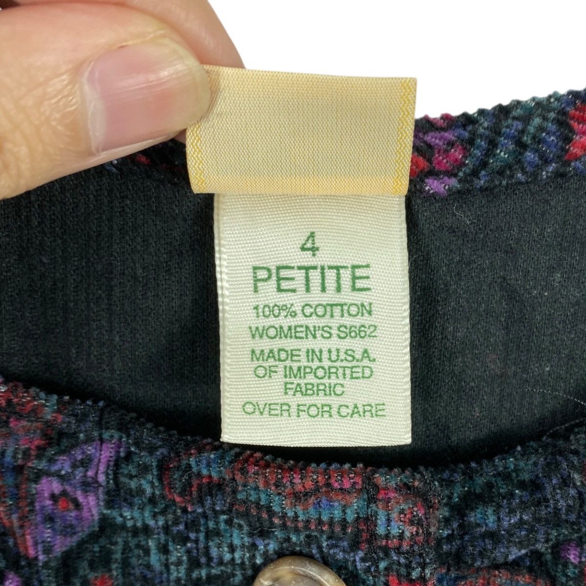L.L. Bean Vintage L.L. BEAN Made In USA Corduroy Paisley Floral Women Size S / US 4 / IT 40 - 5 Thumbnail