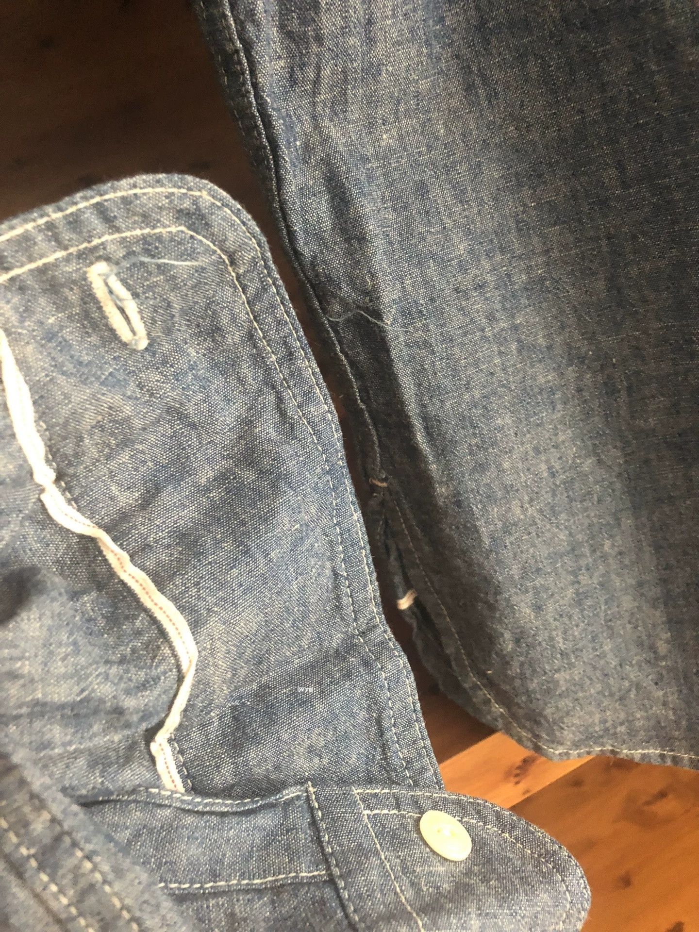 Nigel Cabourn Nigel Cabourn Indigo Dyed Selvedge Shirt Size US M / EU 48-50 / 2 - 2 Thumbnail