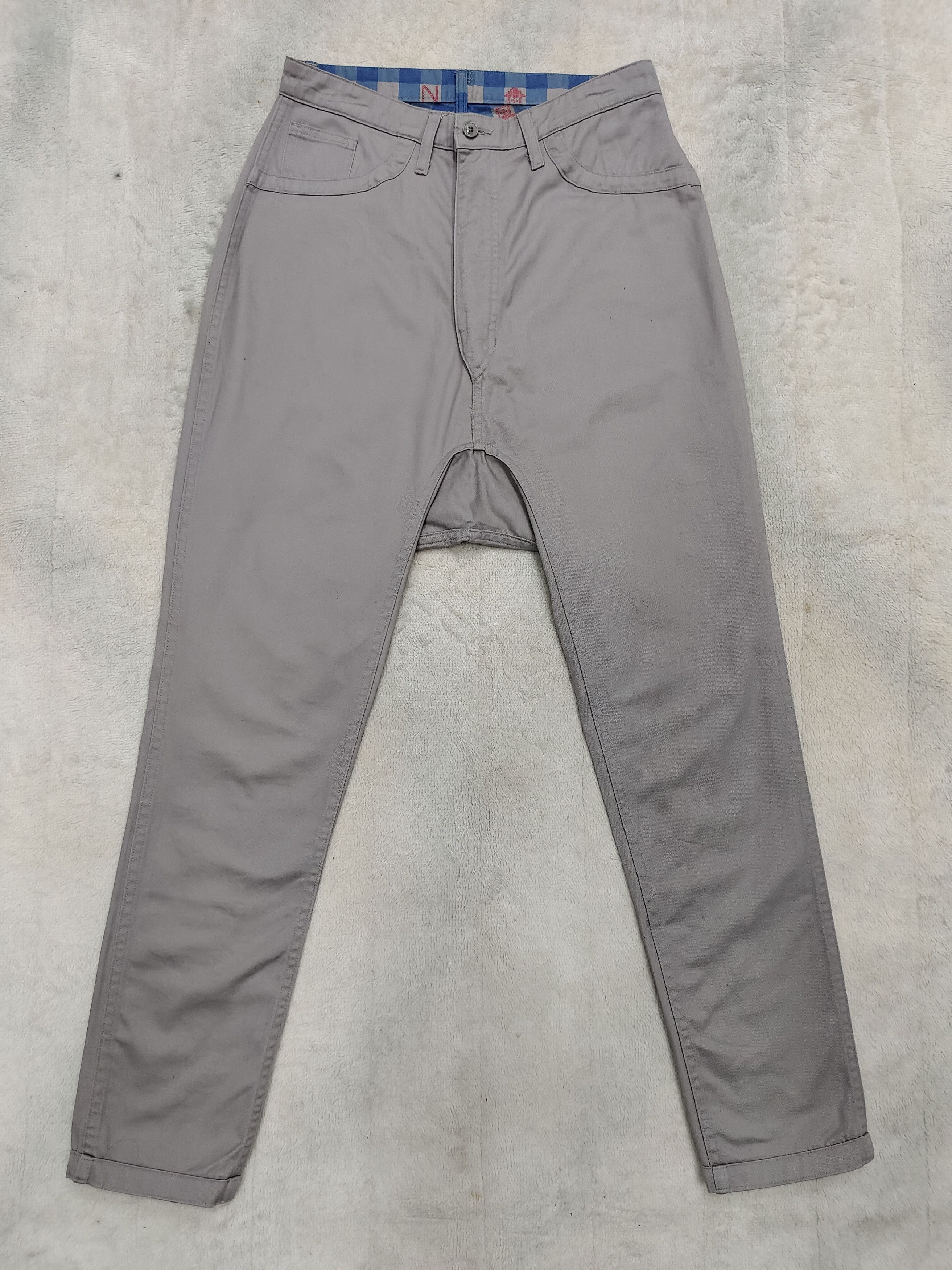 Ne-Net 🇯🇵Ne-Net🇯🇵 Plaid Drop Crotch Reversibel Trousers Size 30" / US 8 / IT 44 - 5 Thumbnail