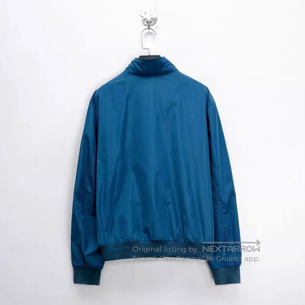 Burberry Blue Bomber Jacket with Zip Closure. Size US L / EU 52-54 / 3 - 2 Thumbnail