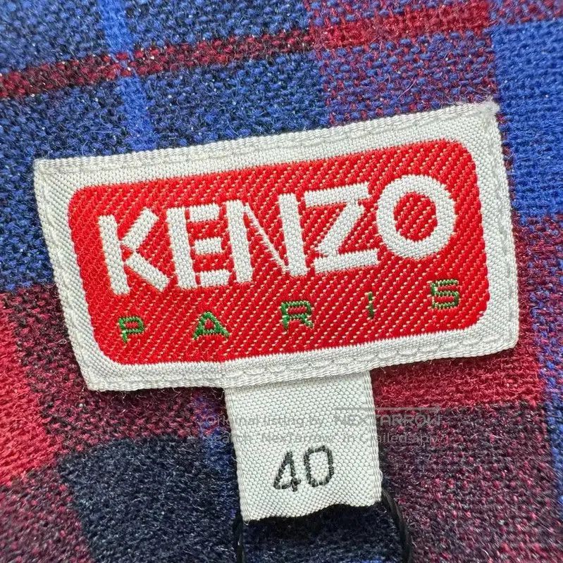 Kenzo KENZO Multicolor Wool Blend Embroidered Logo Shirt . Size US S / EU 44-46 / 1 - 5 Thumbnail