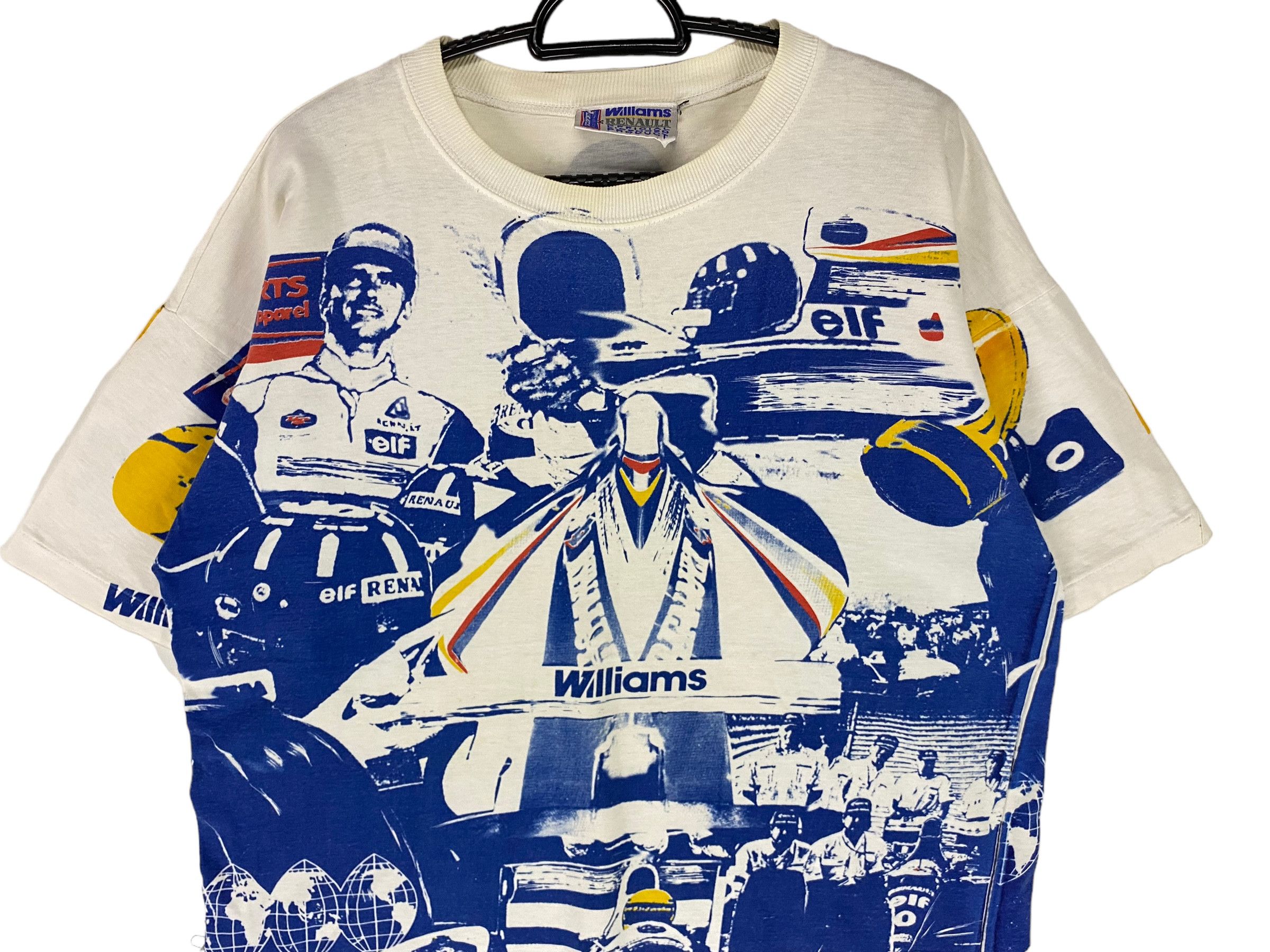 Formula 1 × Vintage 90s Renault Williams Damon Hill formula 1 allover print tee Size US XL / EU 56 / 4 - 3 Thumbnail