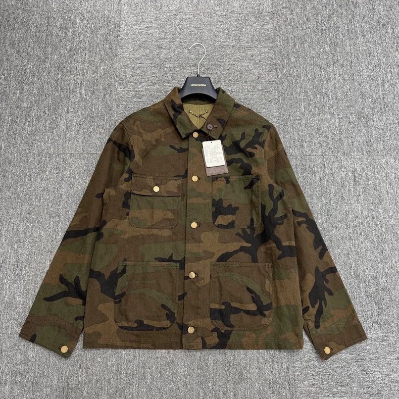 Louis Vuitton Louis Vuitton Supreme camouflage denim jacket Size US M / EU 48-50 / 2 - 1 Thumbnail