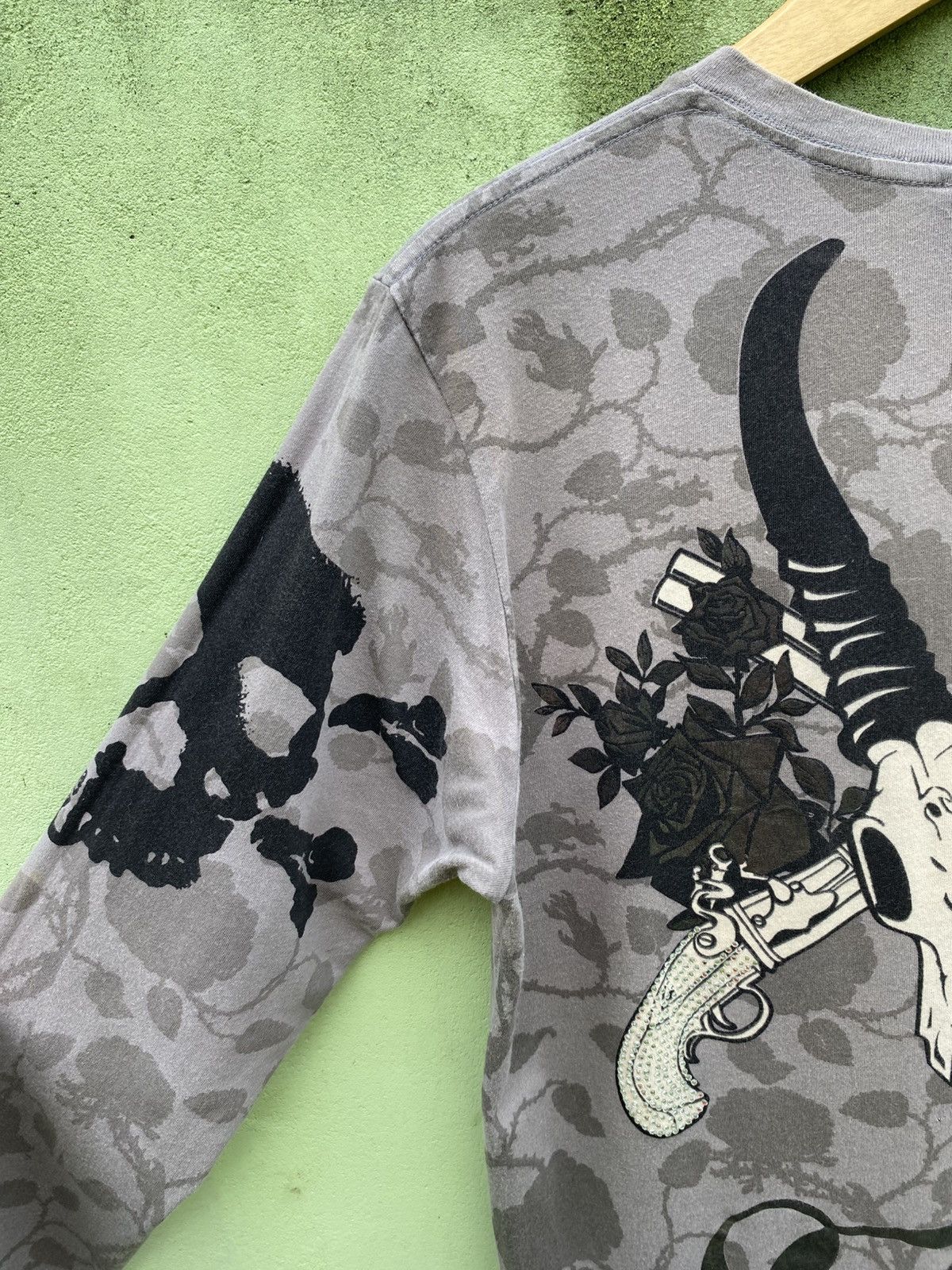 Christian Audigier Smet by Christian Audigier Los Angeles Skull Revolver Gothic Size L / US 10 / IT 46 - 12 Thumbnail