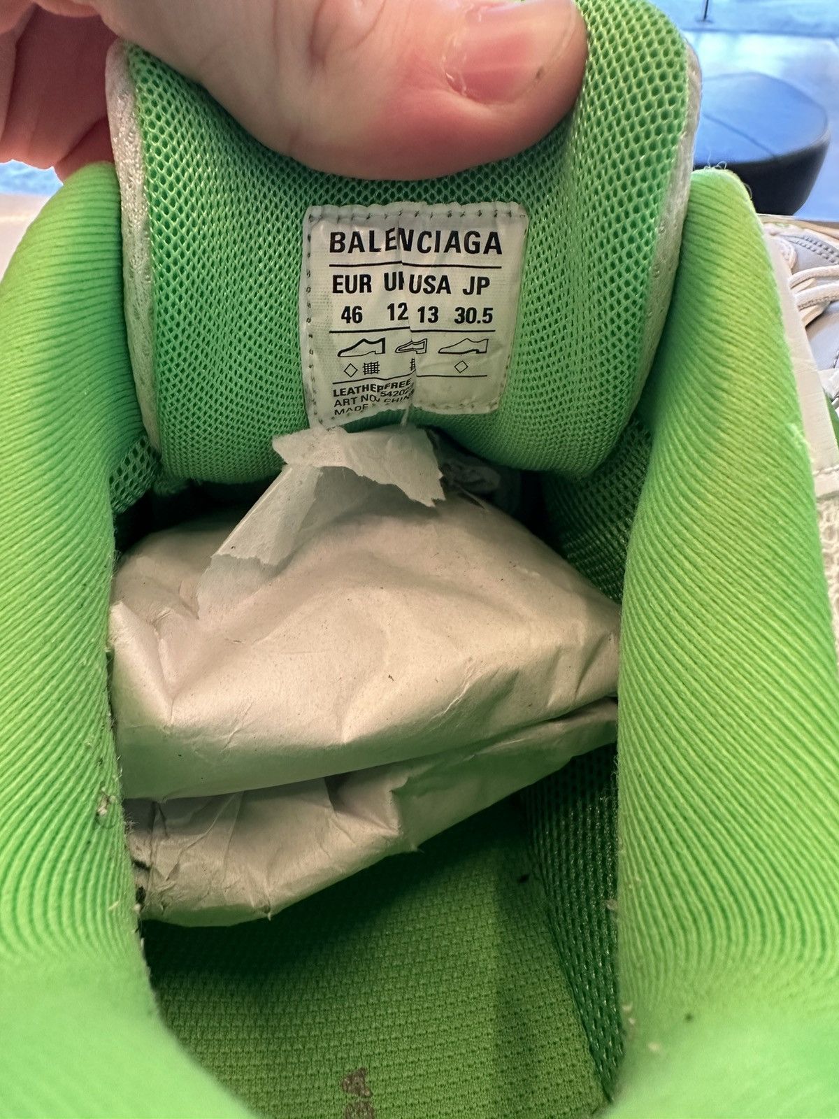 Balenciaga Balenciaga Track Runner Lucky Green Size US 13 / EU 46 - 5 Thumbnail