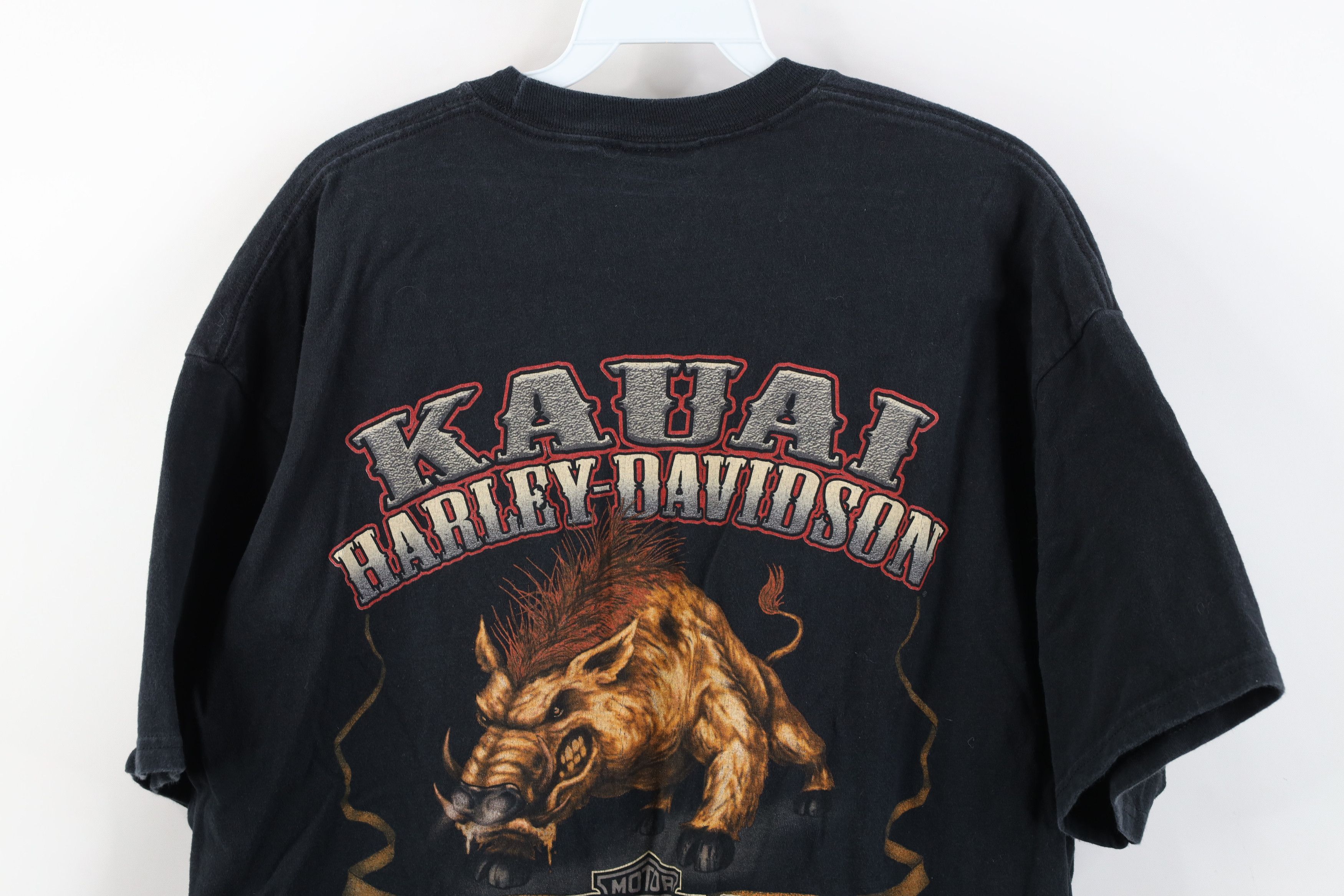 Harley Davidson Vintage Y2K Harley Davidson Hog Short Sleeve T-Shirt Black Size US XL / EU 56 / 4 - 14 Thumbnail