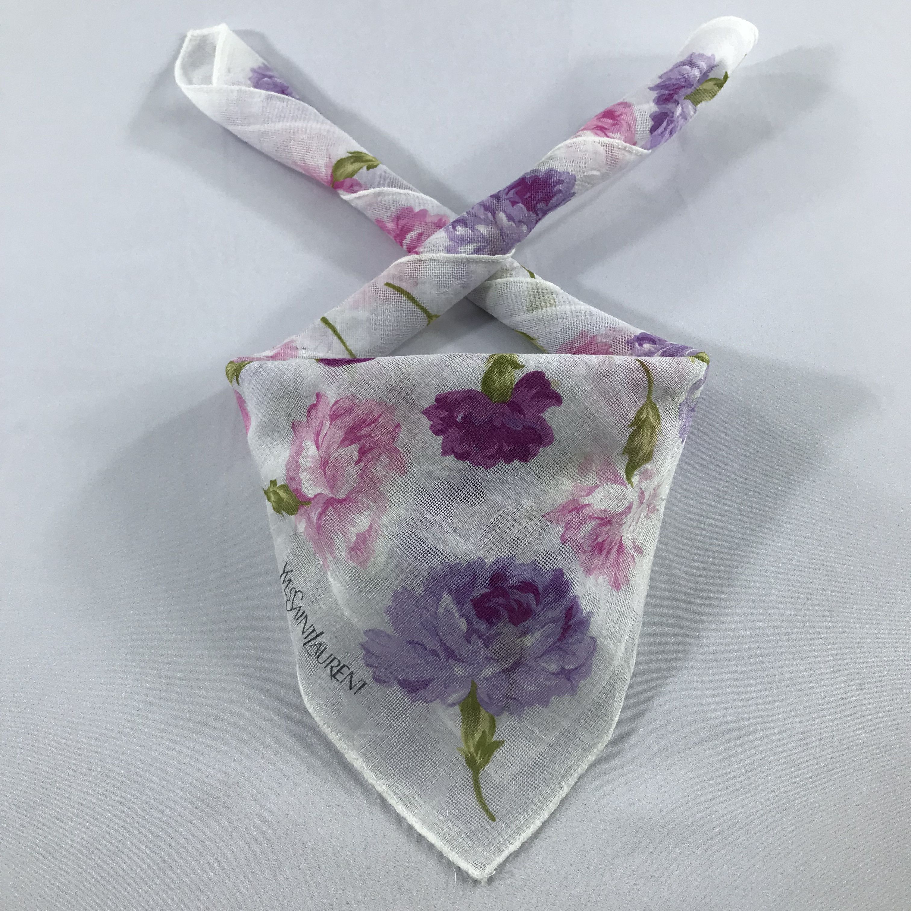 Vintage × Yves Saint Laurent Yves Saint Laurent Bandana / Handkerchief/Neckerchief -S2494 Size ONE SIZE - 4 Thumbnail