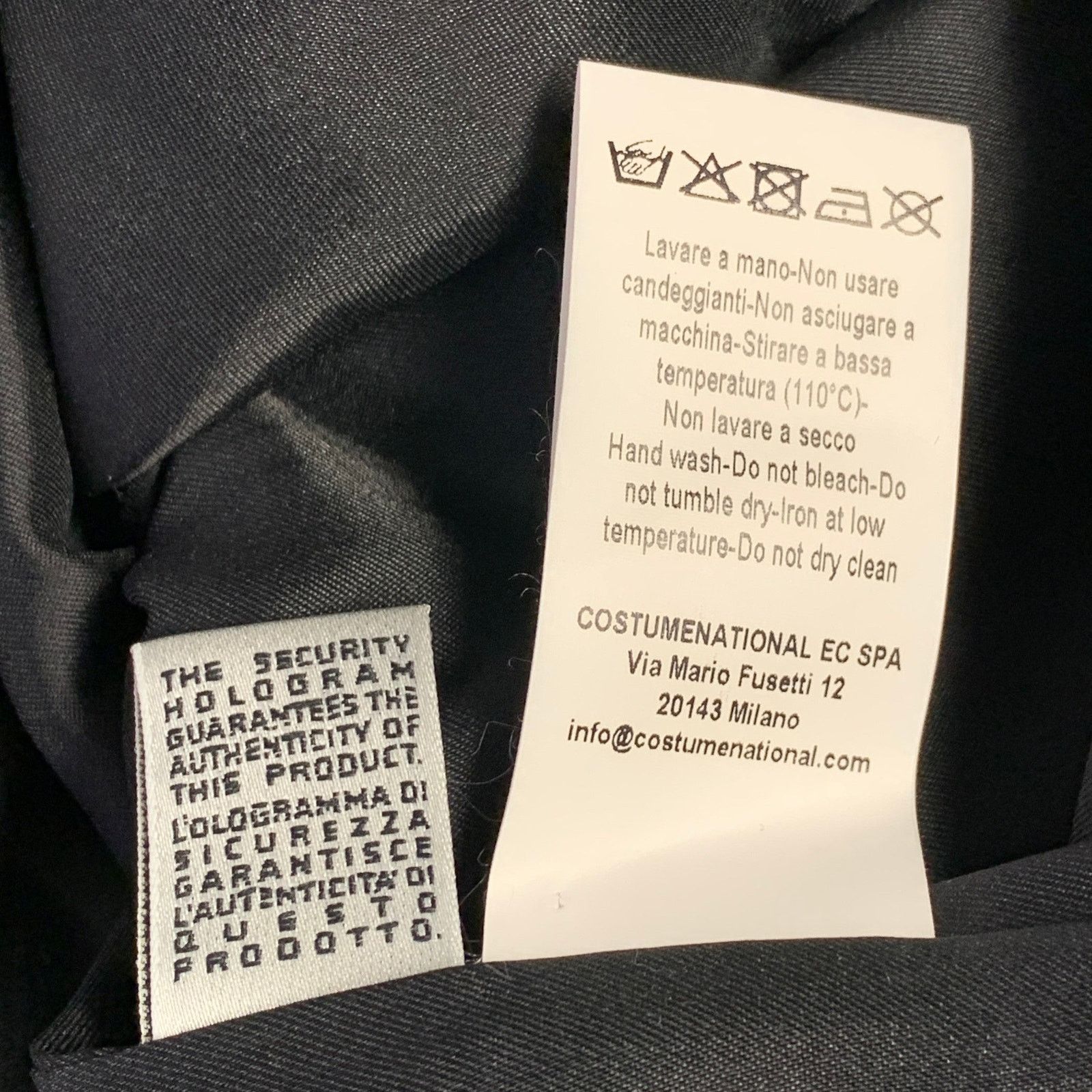 Costume National Size XS Black Silver Viscose Blend Two Tone Shift Dress Size XS / US 0-2 / IT 36-38 - 7 Thumbnail