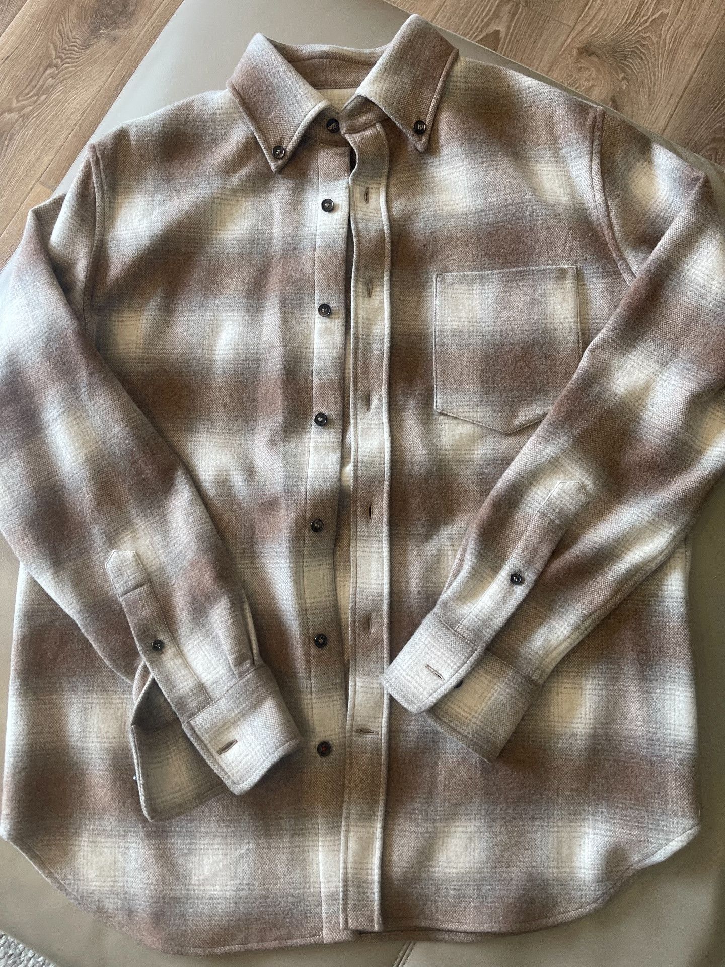 Loro Piana Loro Piana Plaid Cashmere Shirt Size US S / EU 44-46 / 1 - 2 Thumbnail