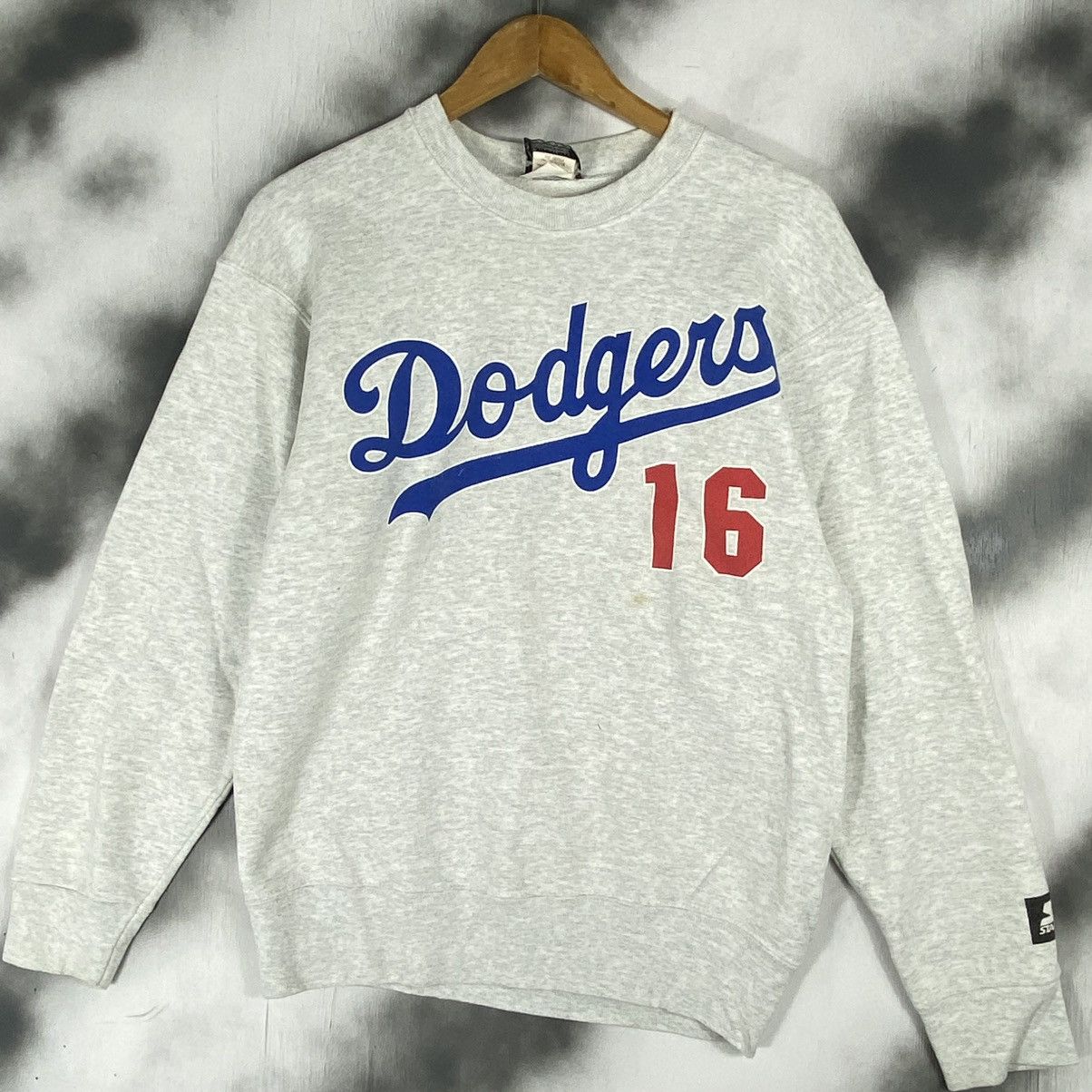 90's Dodgers Baseball Script Starter Hoodie Sz L sale