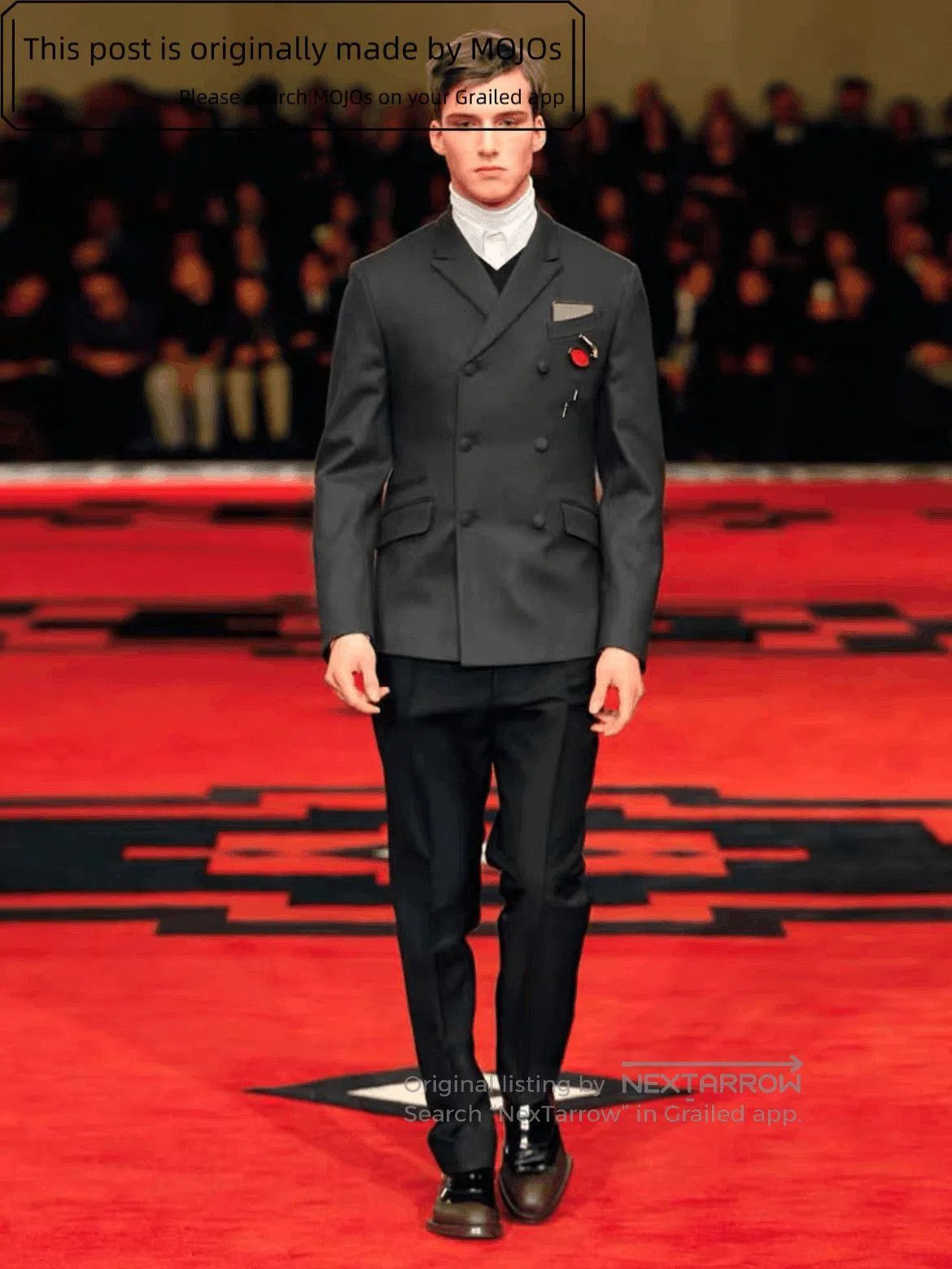 Prada Sz 44 Prada Vintage 12AW Hollywood Classic Runway Jacket. Size US S / EU 44-46 / 1 - 8 Thumbnail