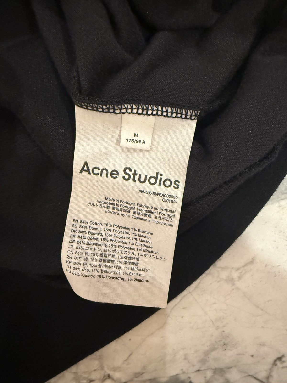 Acne Studios Acne Studios Black Faro velour hoodie Size US M / EU 48-50 / 2 - 4 Thumbnail