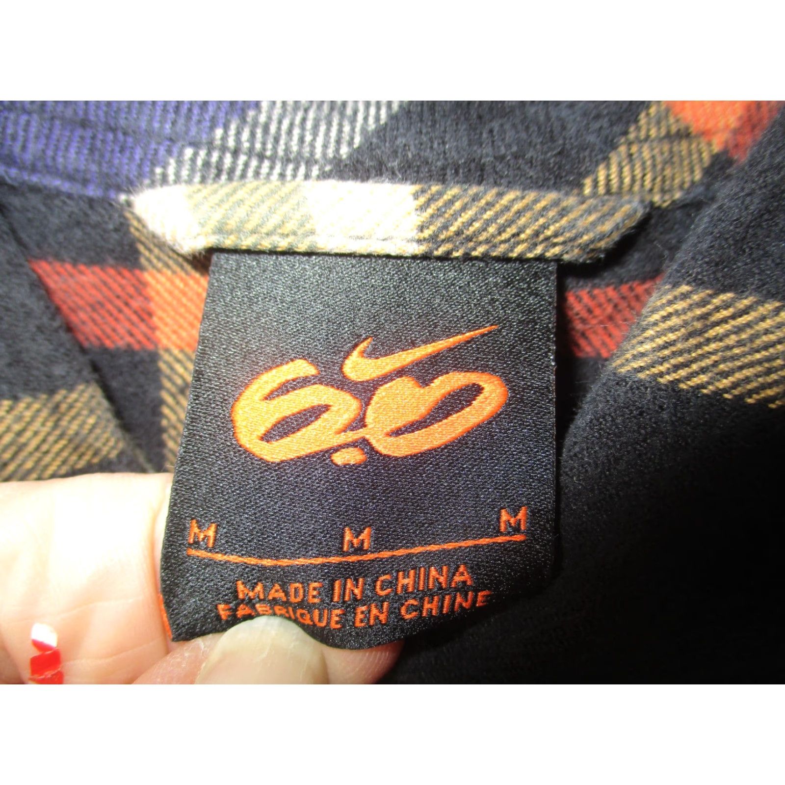 Nike Nike 6.0 Shirt Mens Medium Plaid Button Up Long Sleeve Flannel Cotton Skate Streetwear Black Size US M / EU 48-50 / 2 - 3 Thumbnail