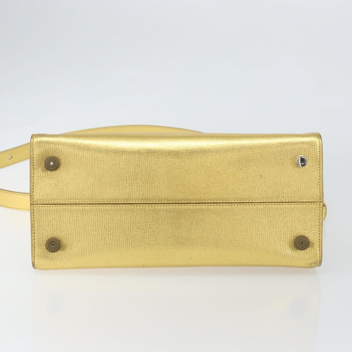 Dior Dior Leather Handbag Gold Size ONE SIZE - 13 Thumbnail