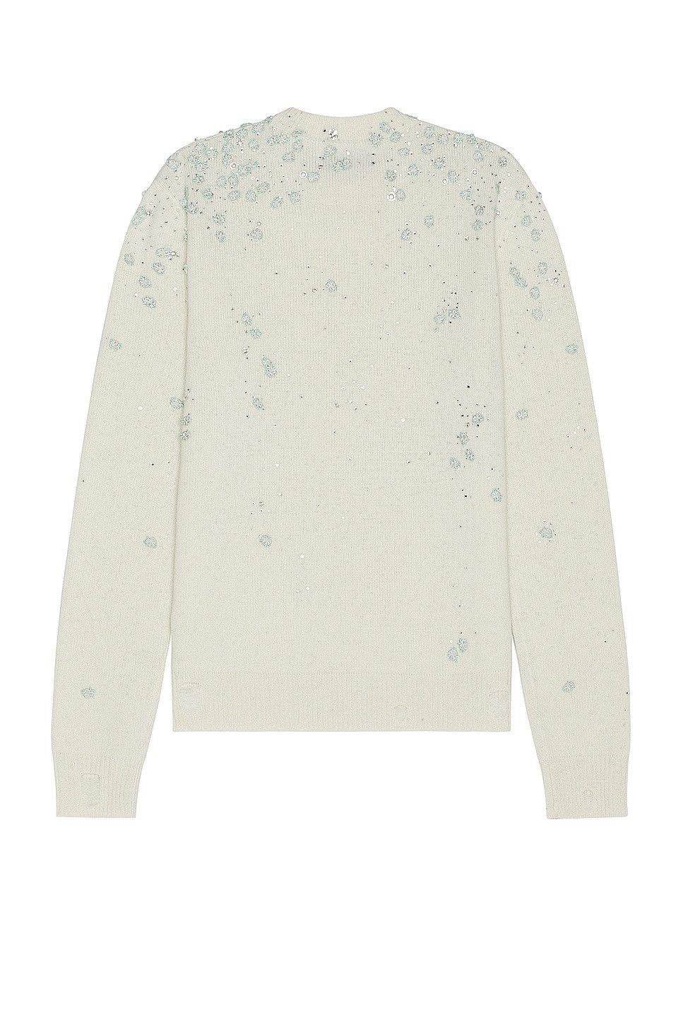 Amiri o1s1wg110525 Floral Crewneck Sweater in Beige Size US XL / EU 56 / 4 - 2 Thumbnail