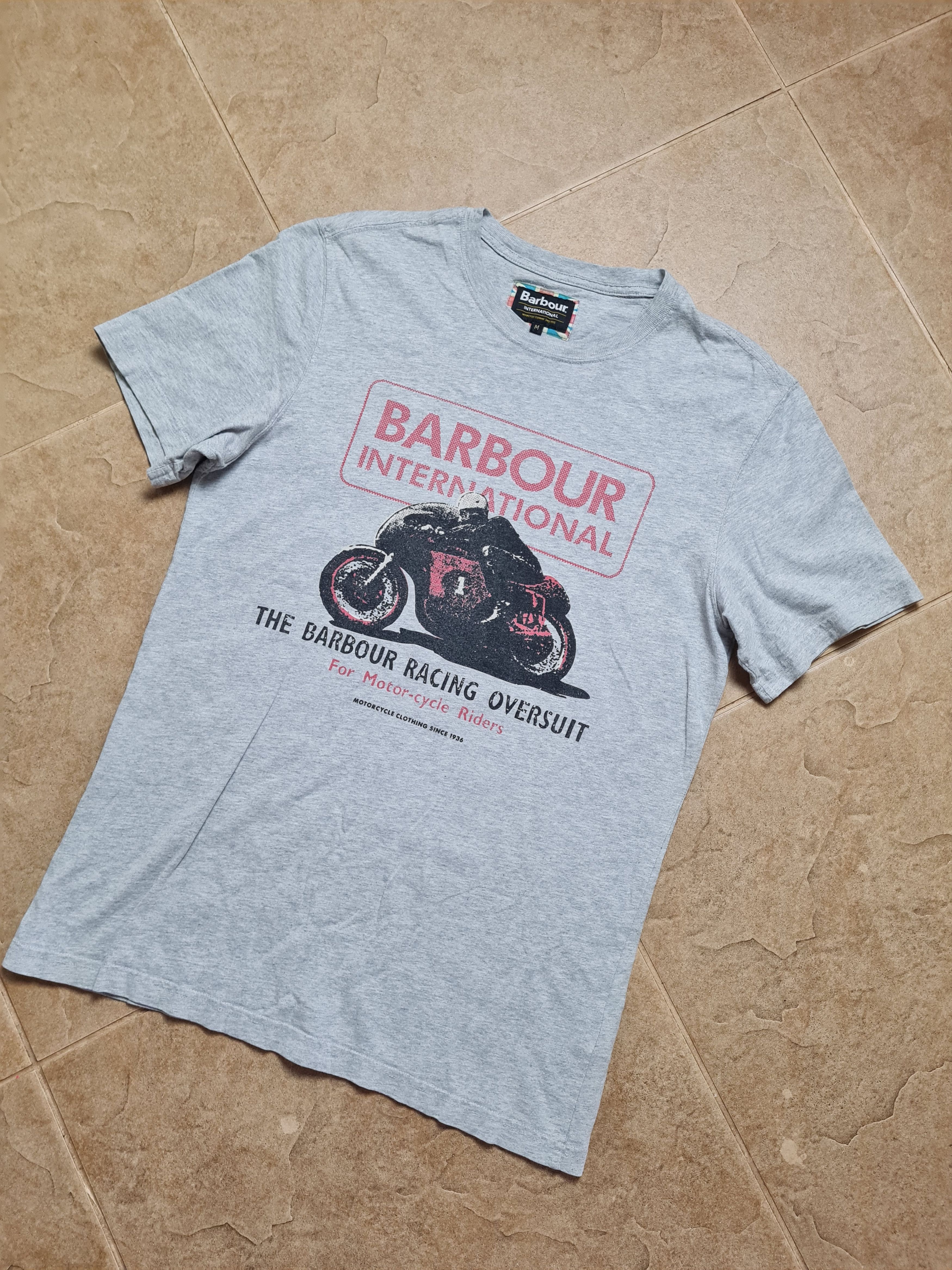 Barbour T-Shirts Barbour Steve McQueen Relaxed Tee Gray Size M Size US M / EU 48-50 / 2 - 6 Thumbnail