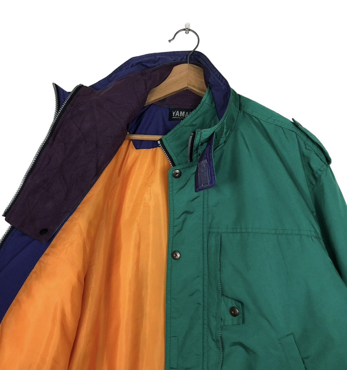 Hein Gericke 🔥VINTAGE RACING BOMBER JACKET YAMAHA CARGO MULTI POCKET Size US L / EU 52-54 / 3 - 12 Thumbnail