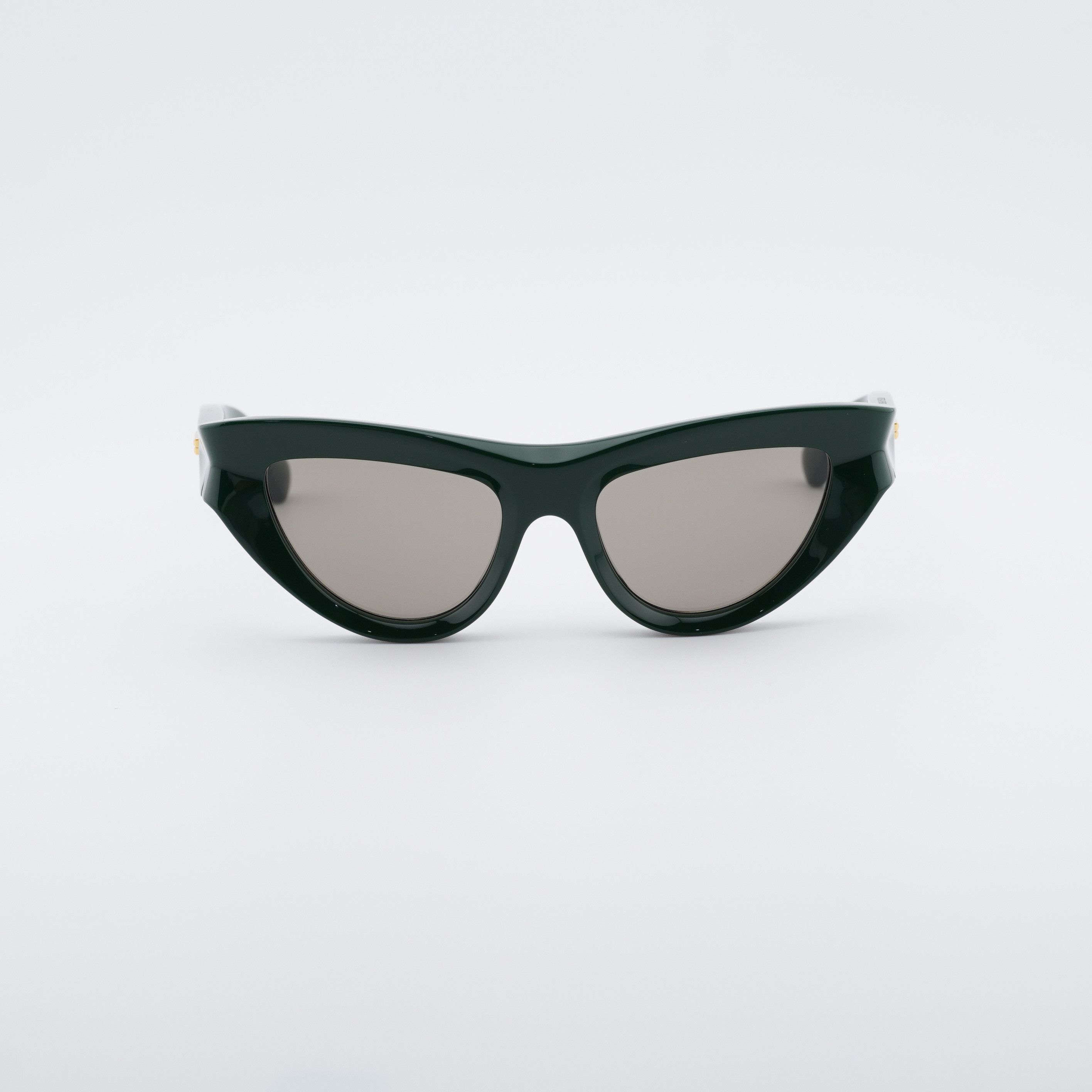 Bottega Veneta Bottega Veneta BV1220S 004 Sunglasses Green Cat Eye Frame Size ONE SIZE - 5 Thumbnail