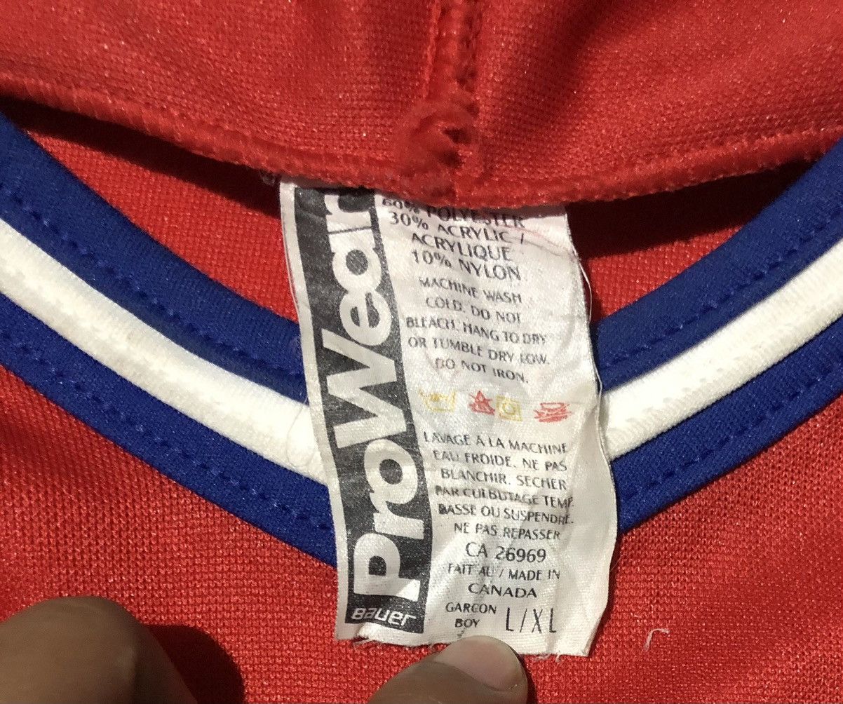 Vintage VINTAGE BAUER MONTREAL CANADIENS ADULT JERSEY RED Size US L / EU 52-54 / 3 - 3 Thumbnail