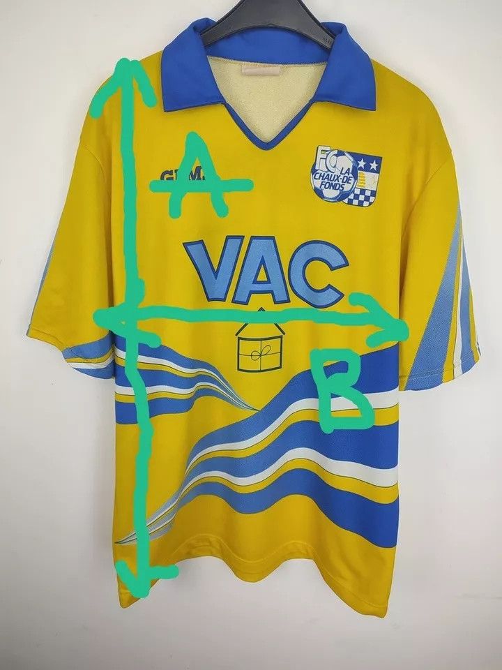 Vintage FC LA CHAUX-DE-FONDS FOOTBALL Kit SHIRT SOCCER JERSEY #3 Size US XL / EU 56 / 4 - 13 Thumbnail