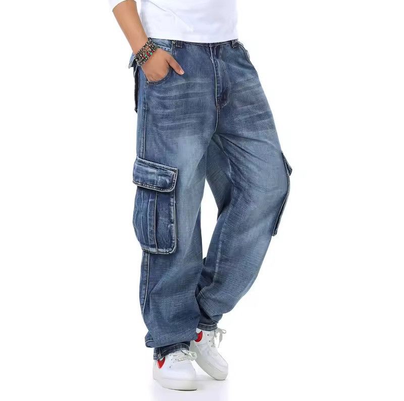 Jean Multi-pocket Wide Loose Jeans Size US 30 / EU 46 - 3 Thumbnail