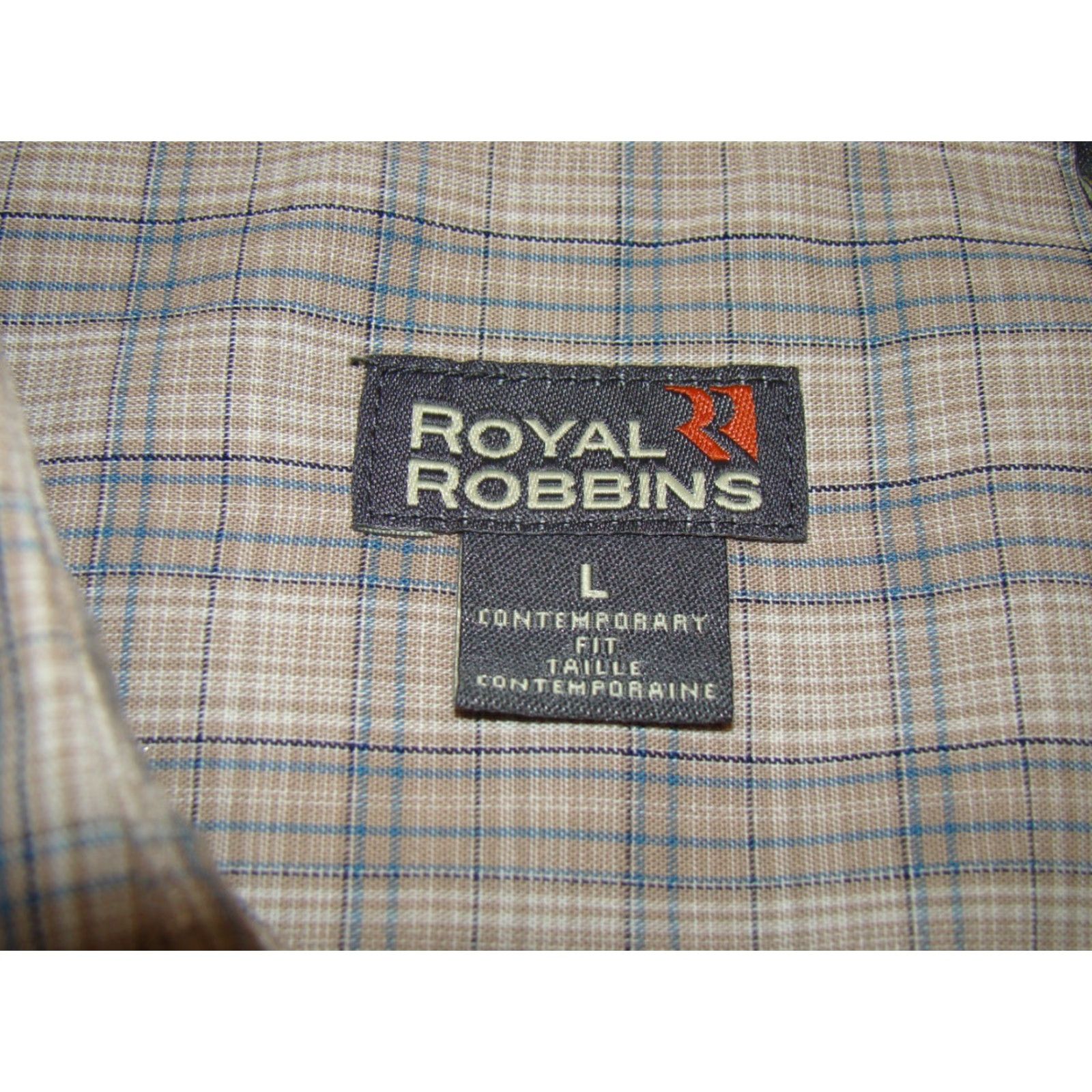 Royal Robbins Royal Robbins Mens Large Contemporary Fit Plaid Button Long Sleeve Shirt Size US L / EU 52-54 / 3 - 4 Thumbnail