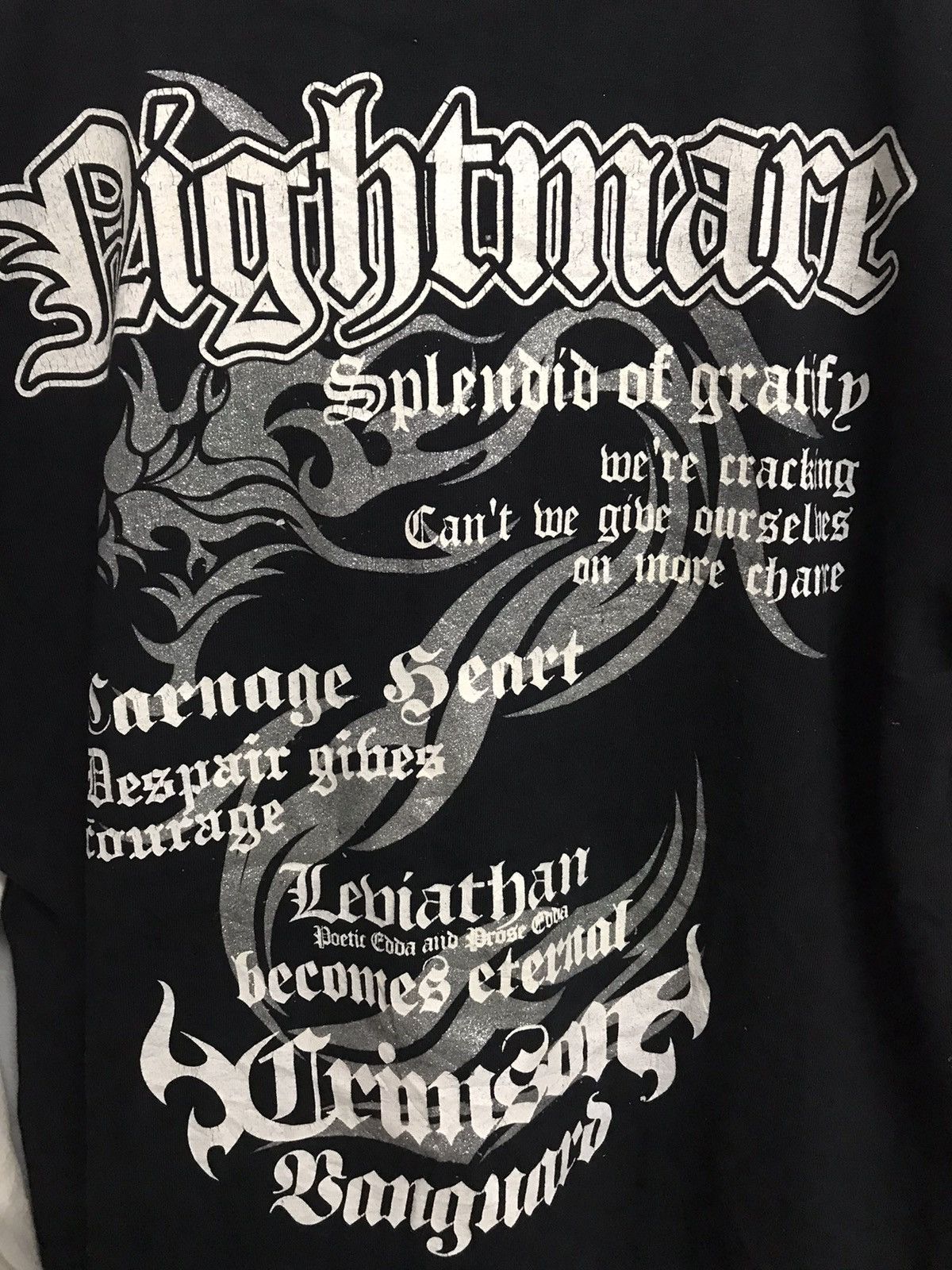 Japanese Brand 🔥🔥Nightmare Tribal Dragon Skate Style L/S Shirt x Rare Size US L / EU 52-54 / 3 - 8 Thumbnail