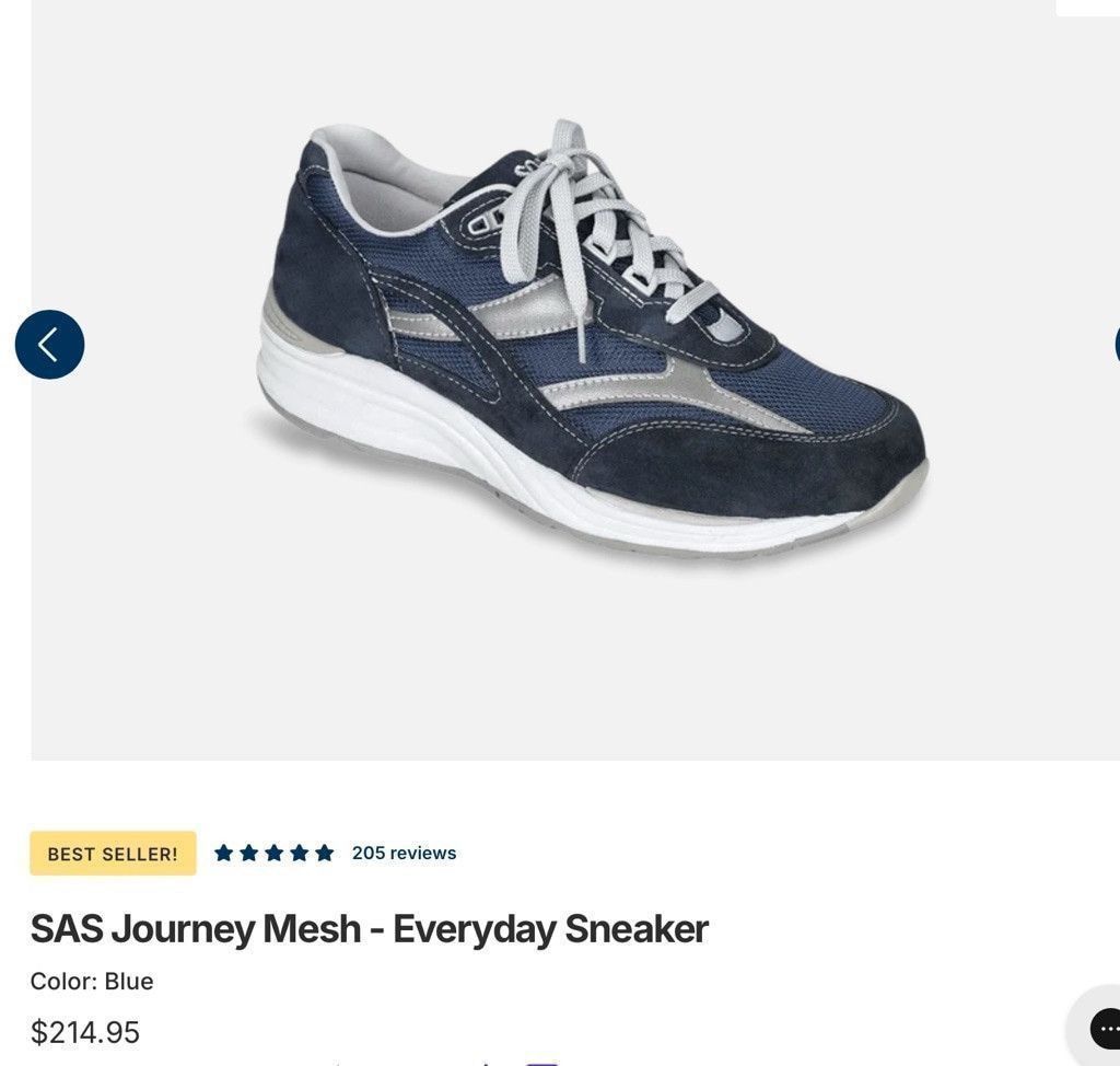 SAS Women's SAS Sneakers, Size 6.5W3 Navy Size US 6.5 / IT 36.5 - 11 Thumbnail