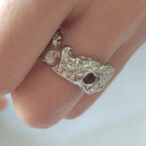 Jewelry Chiyuri x Maiko Textured Foiled Ring ( size 7-12 ) Size ONE SIZE - 8 Thumbnail
