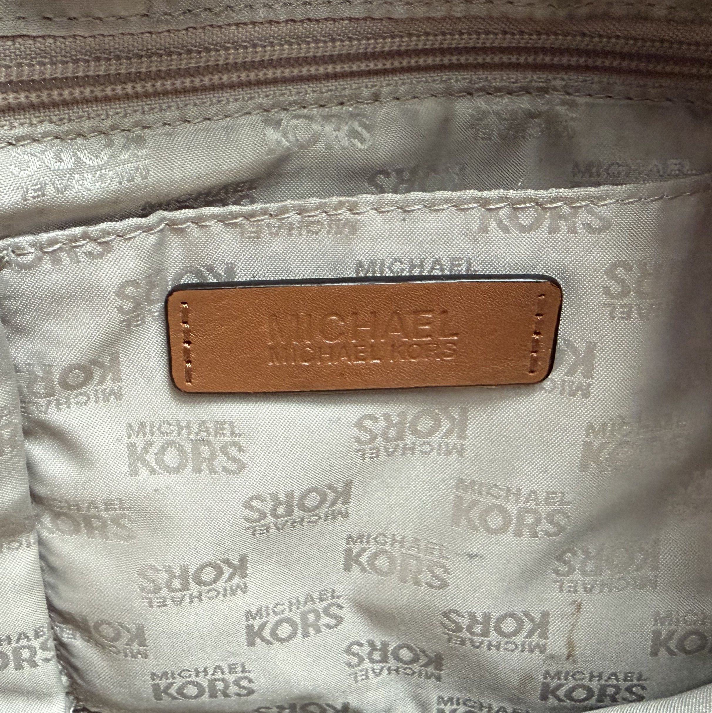 Michael Kors MICHAEL KORS Gold MK Logo Monogram Ring Tote Shoulder Bag Size ONE SIZE - 16 Thumbnail
