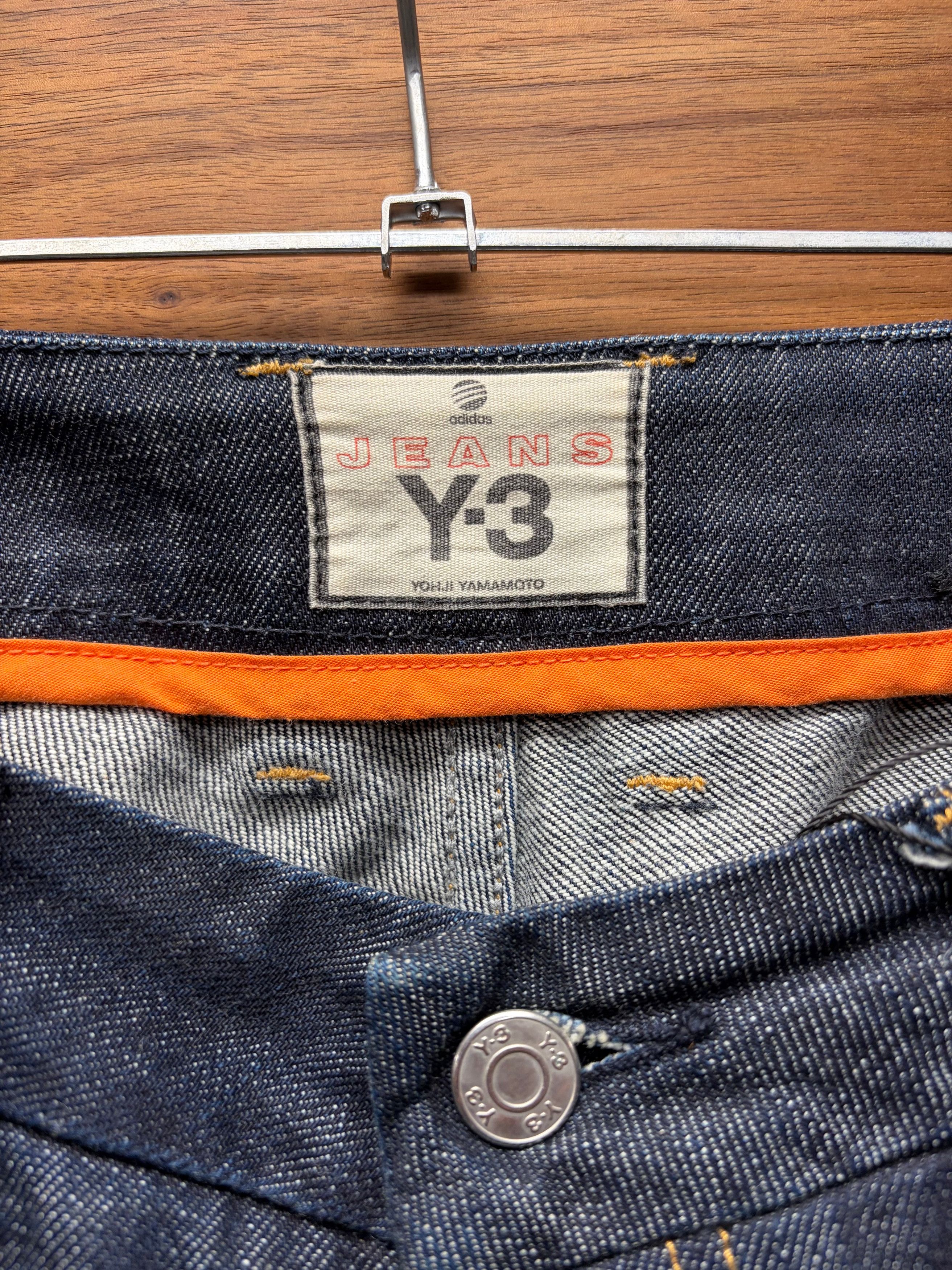 Yohji Yamamoto Y-3 Yohji Yamamoto x Adidas ‘3 Stripes’ Pocket Bootcut Denim Size US 34 / EU 50 - 5 Thumbnail