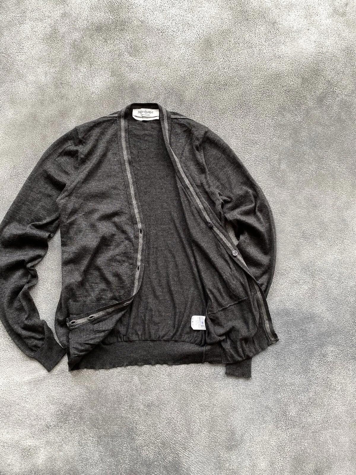 Saint Laurent Paris AW 2009 Yves Saint Laurent Cashmere Cardigan V-Neck Size S / US 4 / IT 40 - 6 Thumbnail