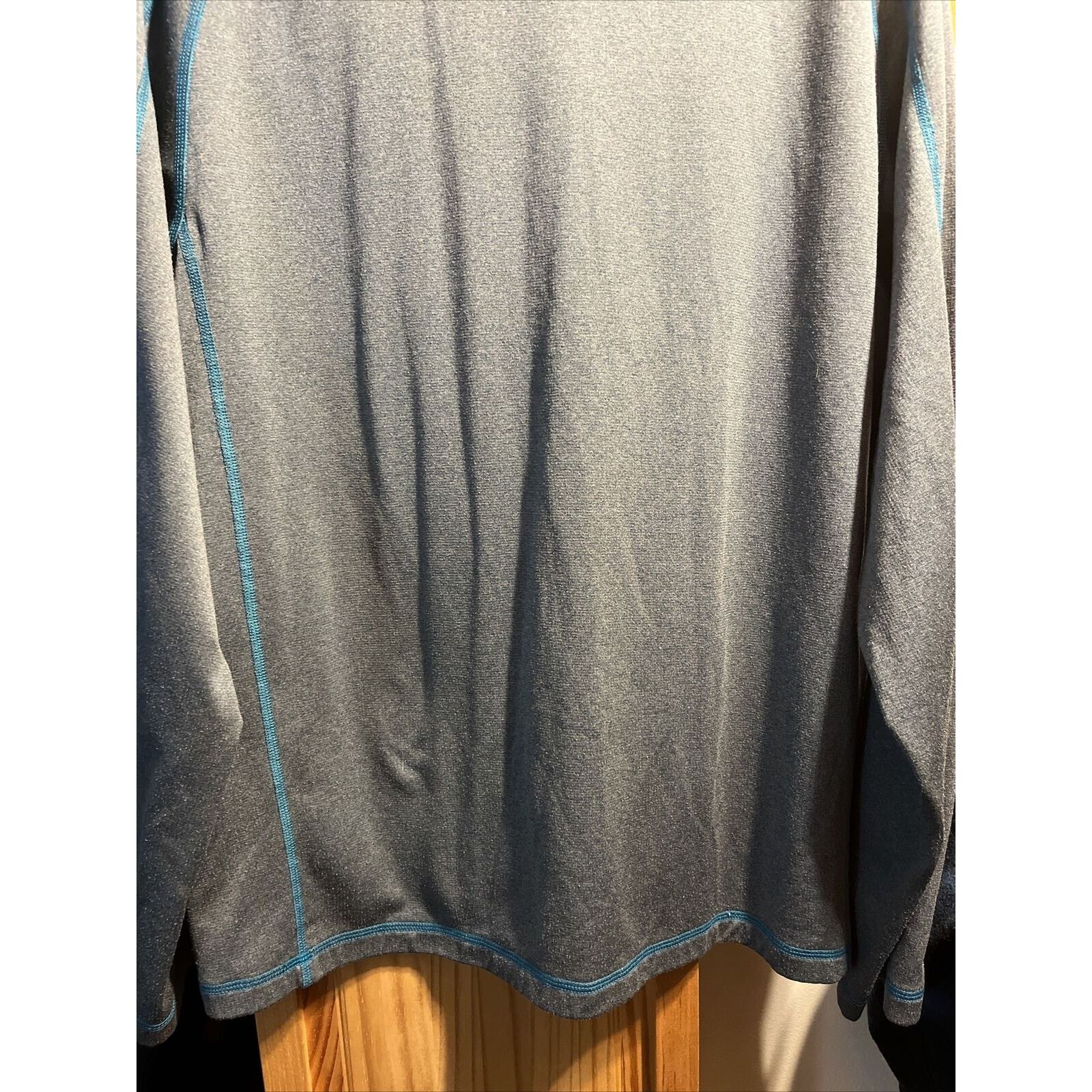 The North Face The North Face Mens L Grey Blue LS 1/4 Zip Polyester Jacket Size US L / EU 52-54 / 3 - 12 Thumbnail