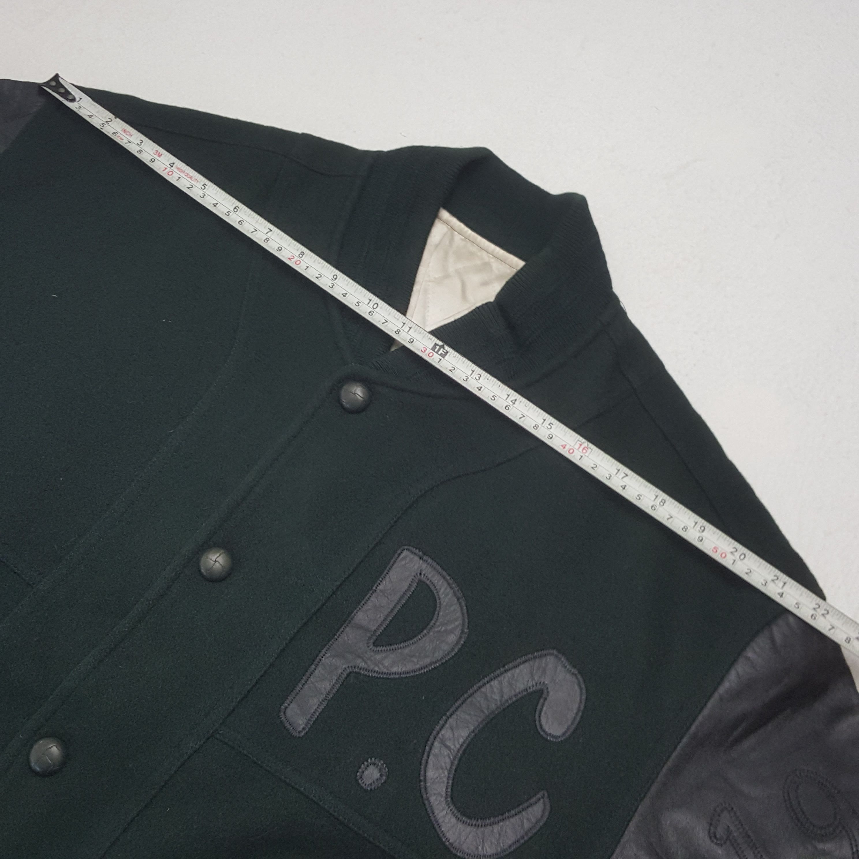 Japanese Brand × Vintage Vintage Pazzoco,LTD Sleeve Leather Varsity Jacket Size US L / EU 52-54 / 3 - 7 Thumbnail