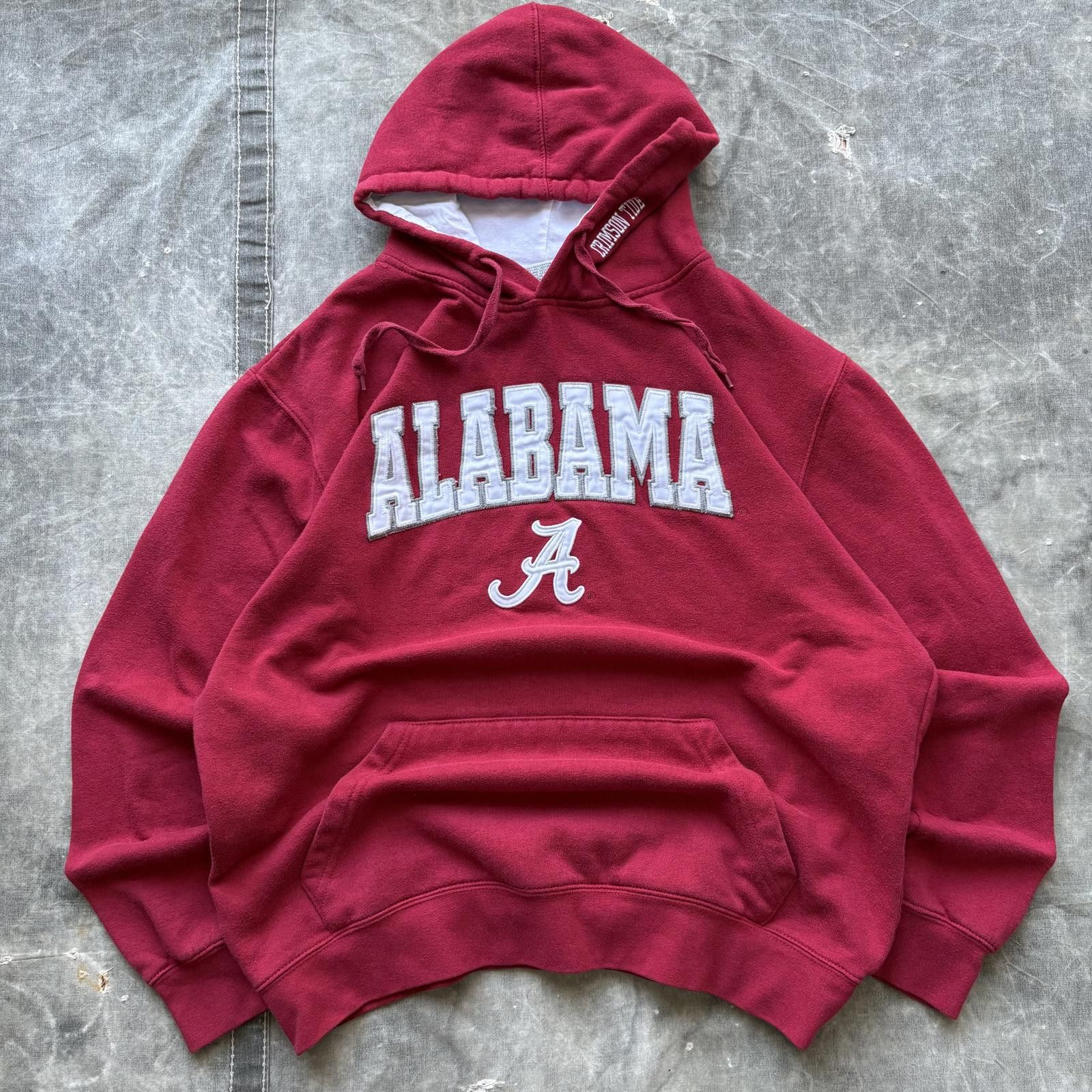 Vintage Y2K Alabama Crimson Tide Embroidered College Hoodie