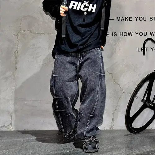 Japanese Brand × Jean Streetwear Baggy Vintage Washed Jeans Pants Size US 30 / EU 46 - 4 Thumbnail