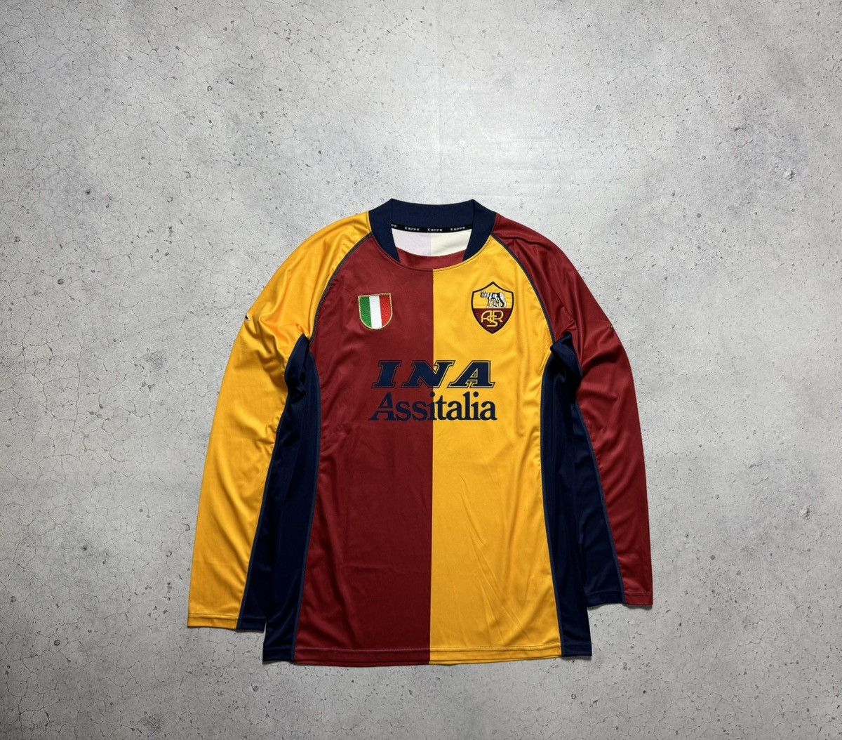 Kappa Kappa FC Roma 2001/2002 Totti #10 Vintage Jersey Long Sleeve Size US M / EU 48-50 / 2 - 2 Thumbnail