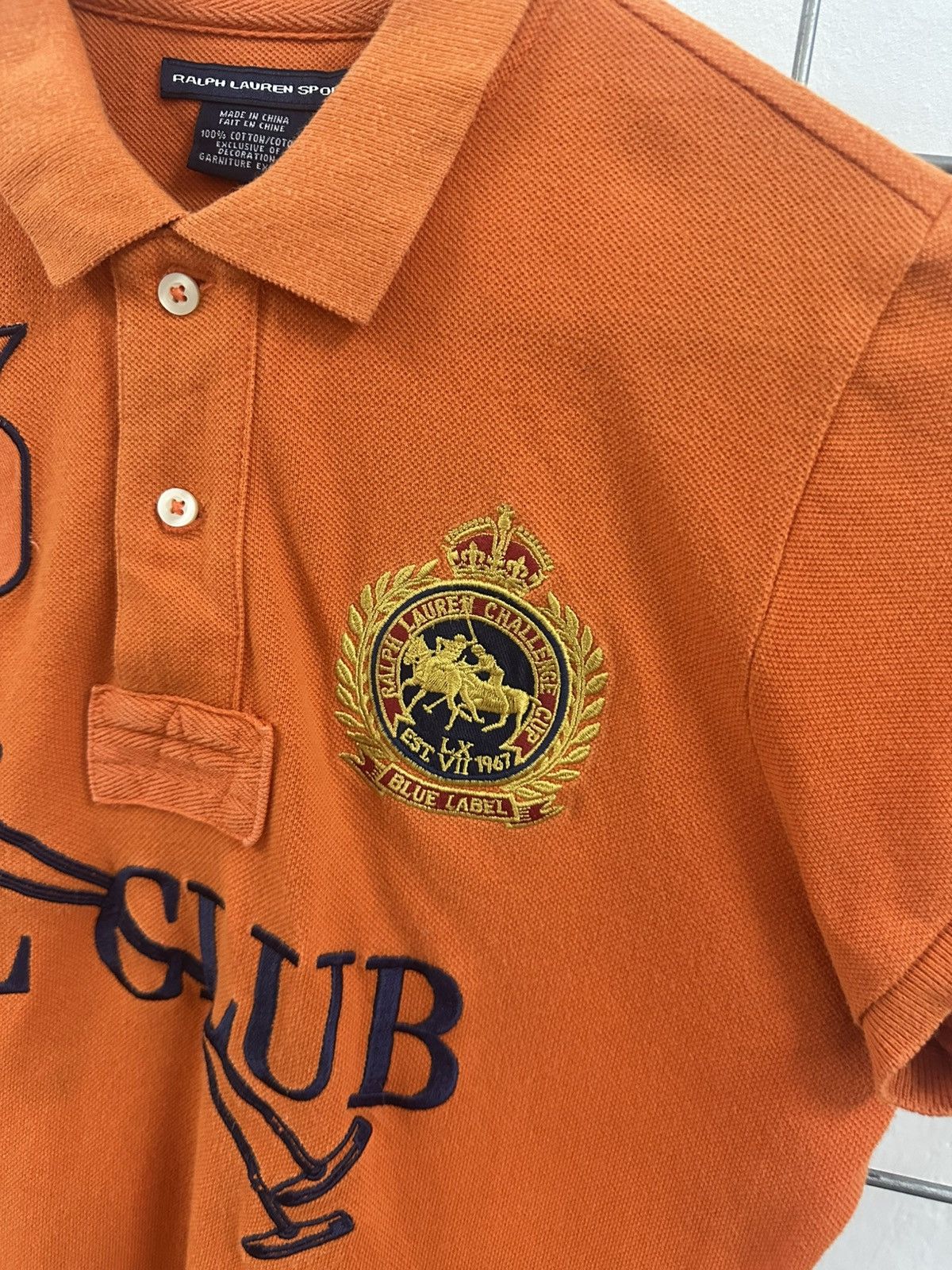 Ralph Lauren Sport Ralph Lauren Sport RL Club Blue Label Skinny Polo Shirt Size M / US 6-8 / IT 42-44 - 7 Thumbnail