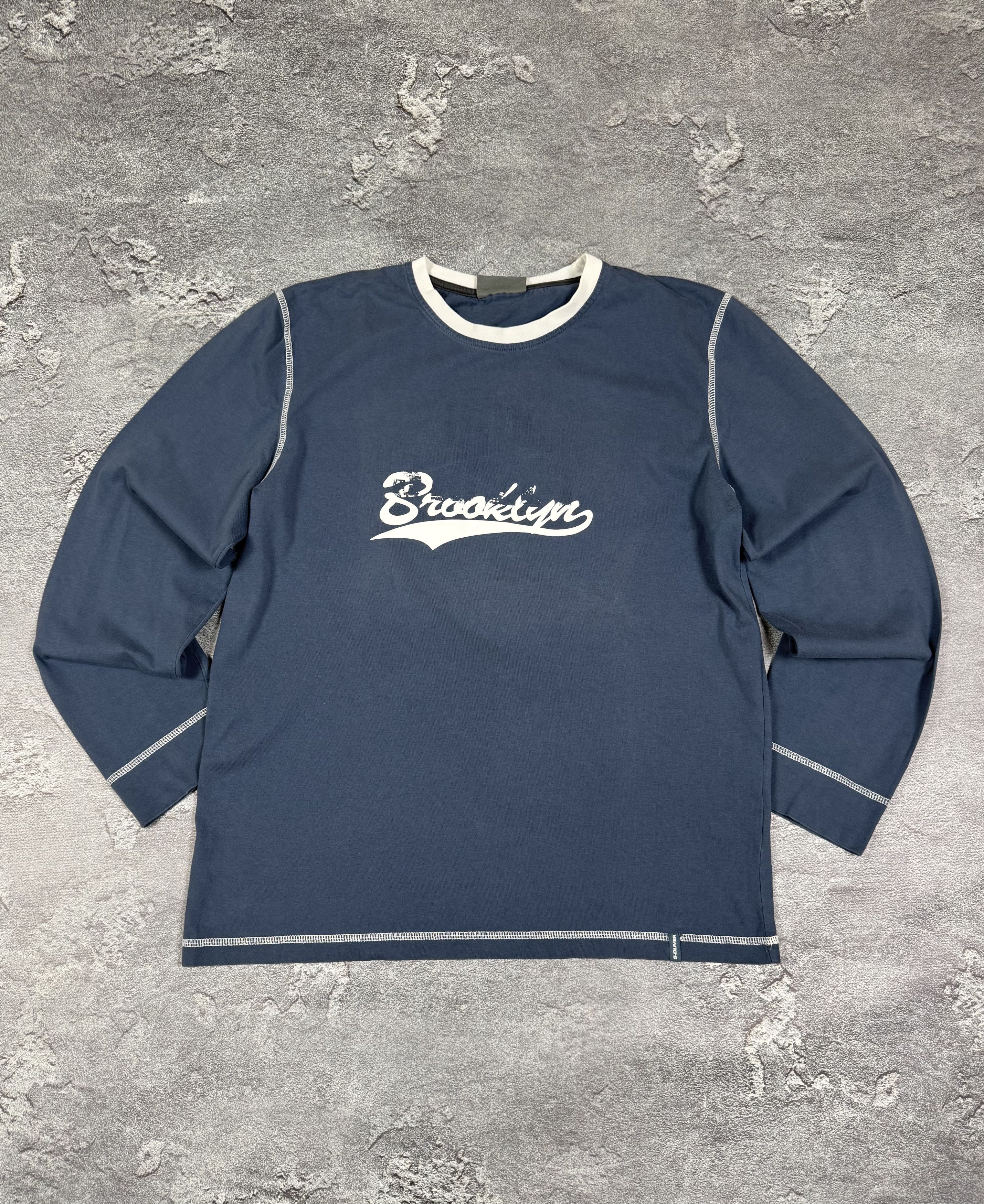 If Six Was Nine S.Oliver Long Sleeve Shirt Blue 2000s Y2K Hysteric Size US L / EU 52-54 / 3 - 1 Thumbnail