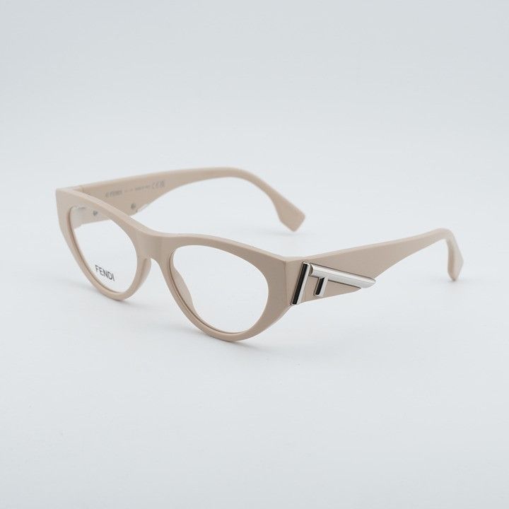Fendi Fendi FE50092I 057 Eyeglasses Shiny Brown 52mm Cat Eye Frame Size ONE SIZE - 1 Thumbnail