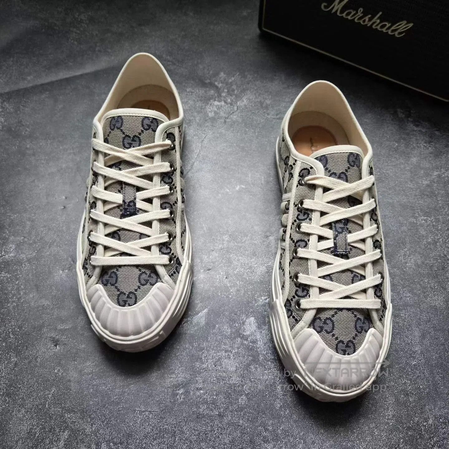 Gucci Gucci GG Pattern Dirty Biscuit Sneakers. Size US 7.5 / EU 40-41 - 8 Thumbnail