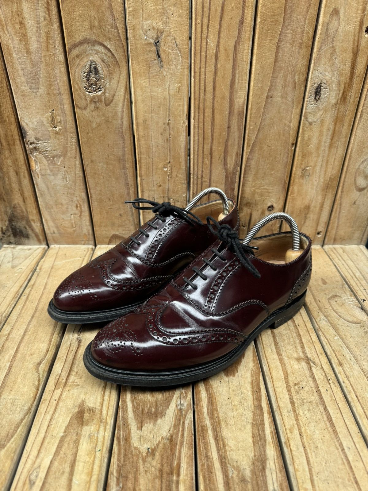 Church's Church’s ‘WAREHAM’ brown wingtip brogue Mens shoes US 8 F Size US 8 / EU 41 - 8 Thumbnail