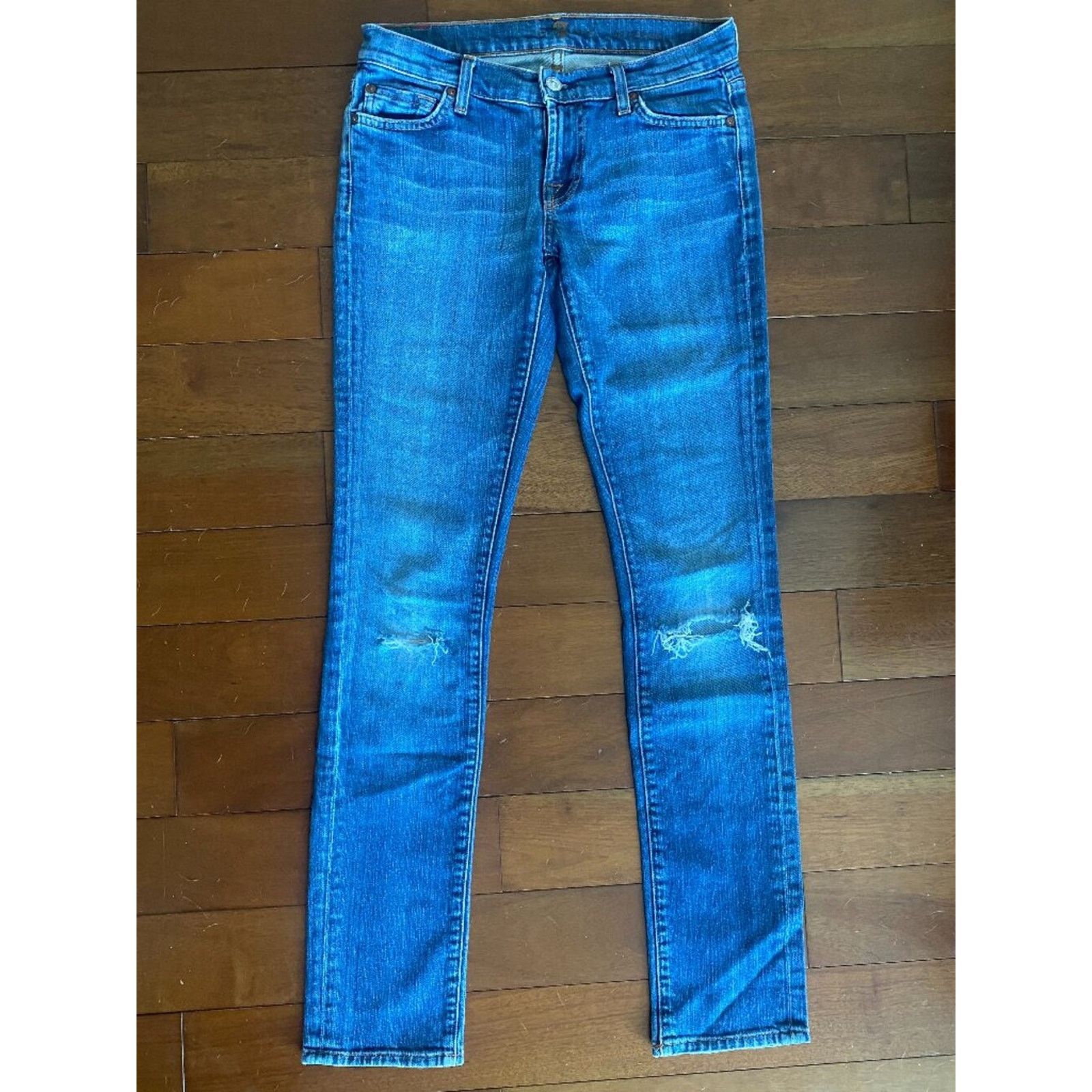 7 For All Mankind 7 For All Mankind Stretch Skinny Jeans Size 26 Size 26" / US 2 / IT 38 - 1 Thumbnail