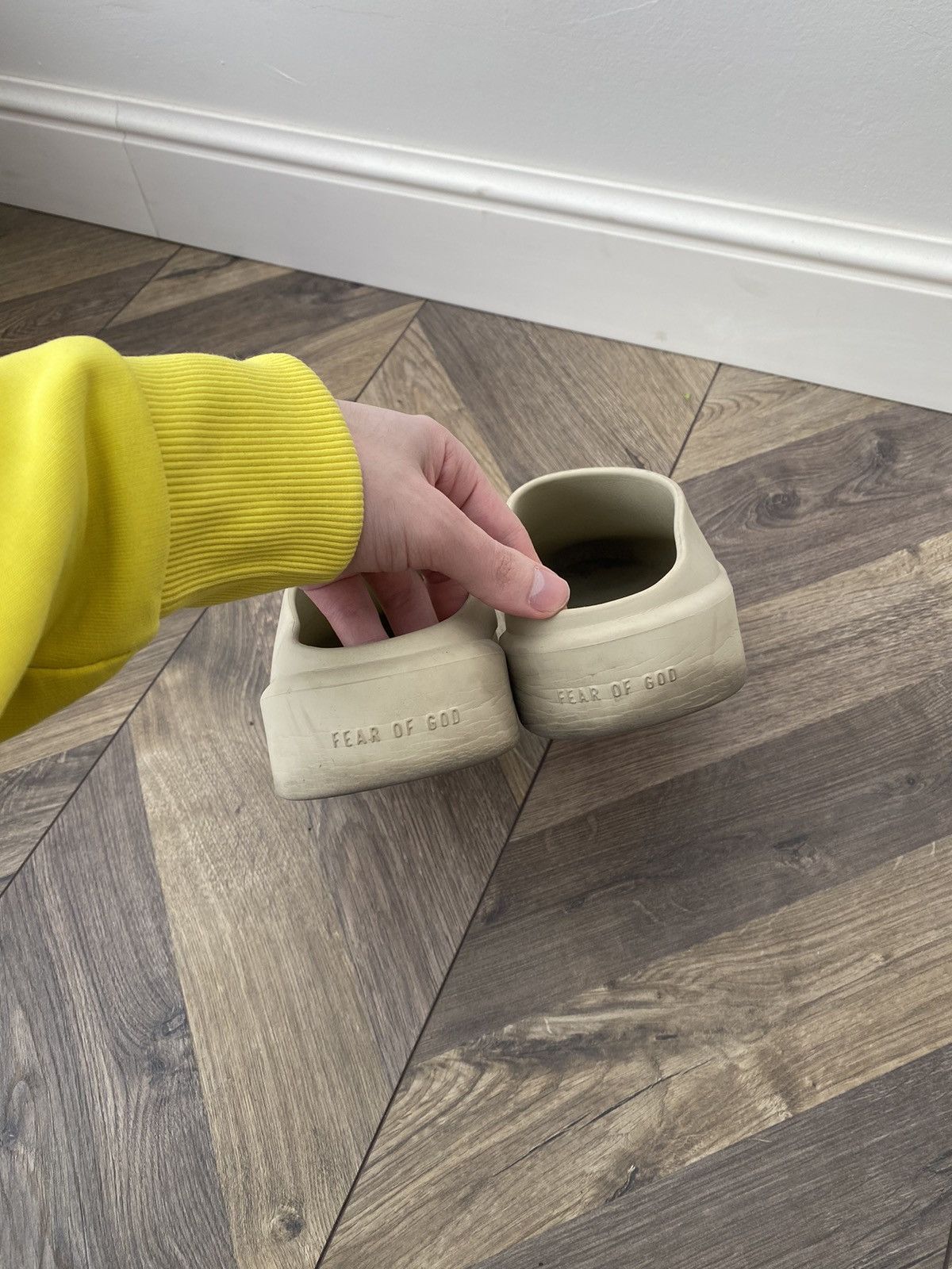 Designer × Fear of God × Vintage FEAR OF GOD THE CALIFORNIA 2.0 SNEAKER MULE BEIGE Size US 10 / EU 43 - 14 Thumbnail