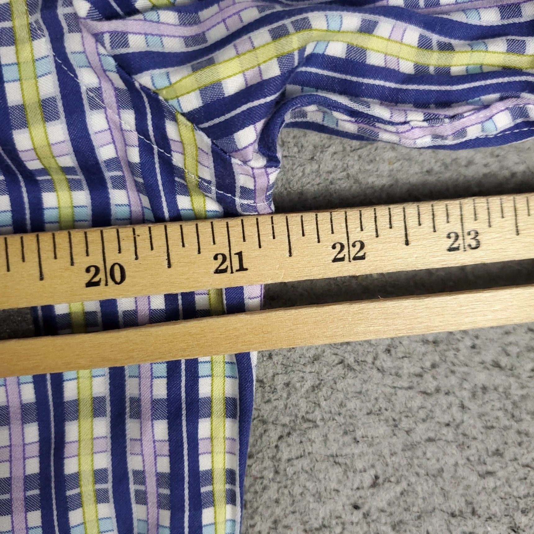 BUGATCHI Bugatchi Uomo Blue Plaid Button-Up Shirt Long Sleeve Men's Small Regular Fit Size US S / EU 44-46 / 1 - 5 Thumbnail