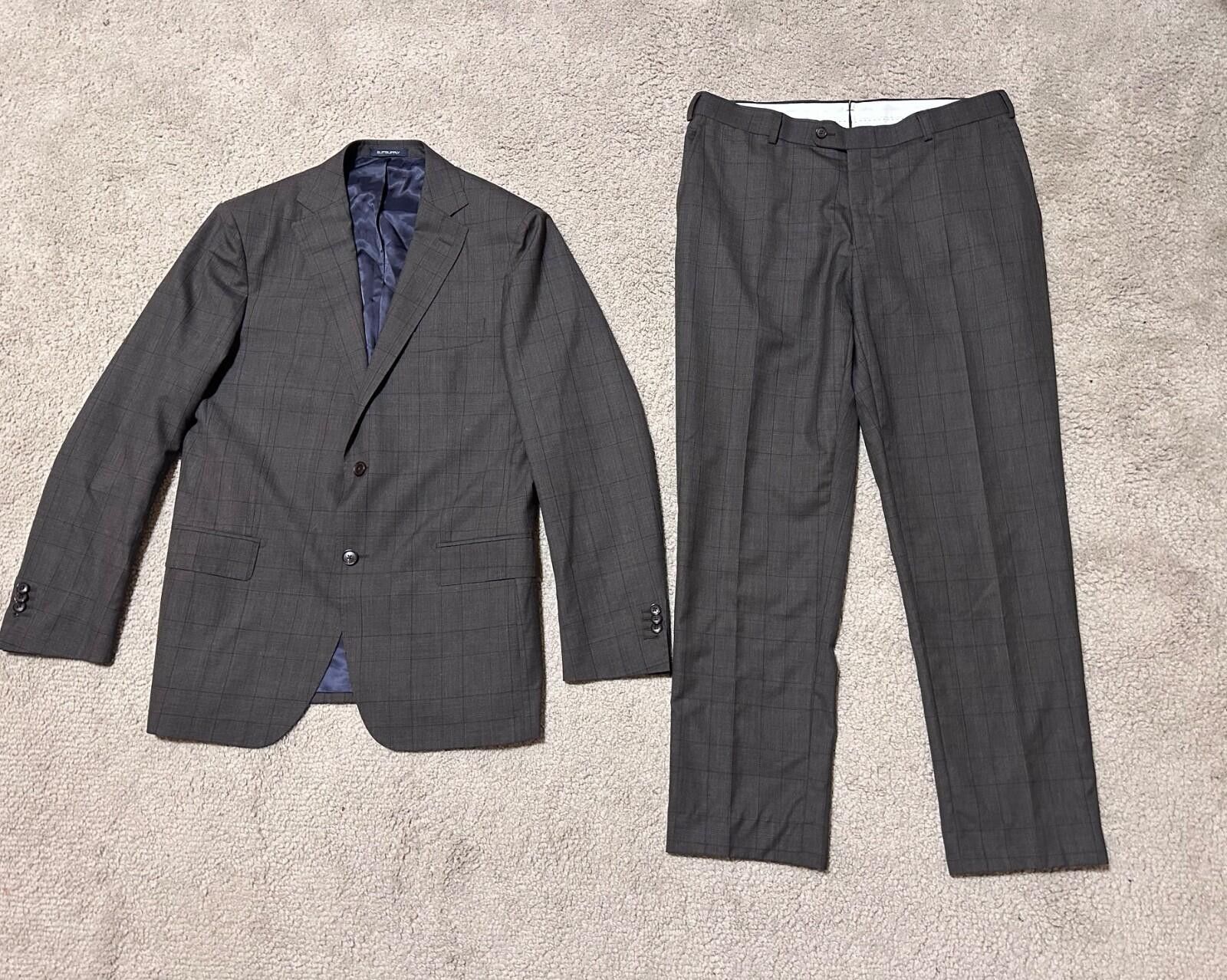 Suitsupply SUITSUPPLY SIENNA Mens Classic Brown Pure Lana Wool Suit Size 52R - 1 Thumbnail