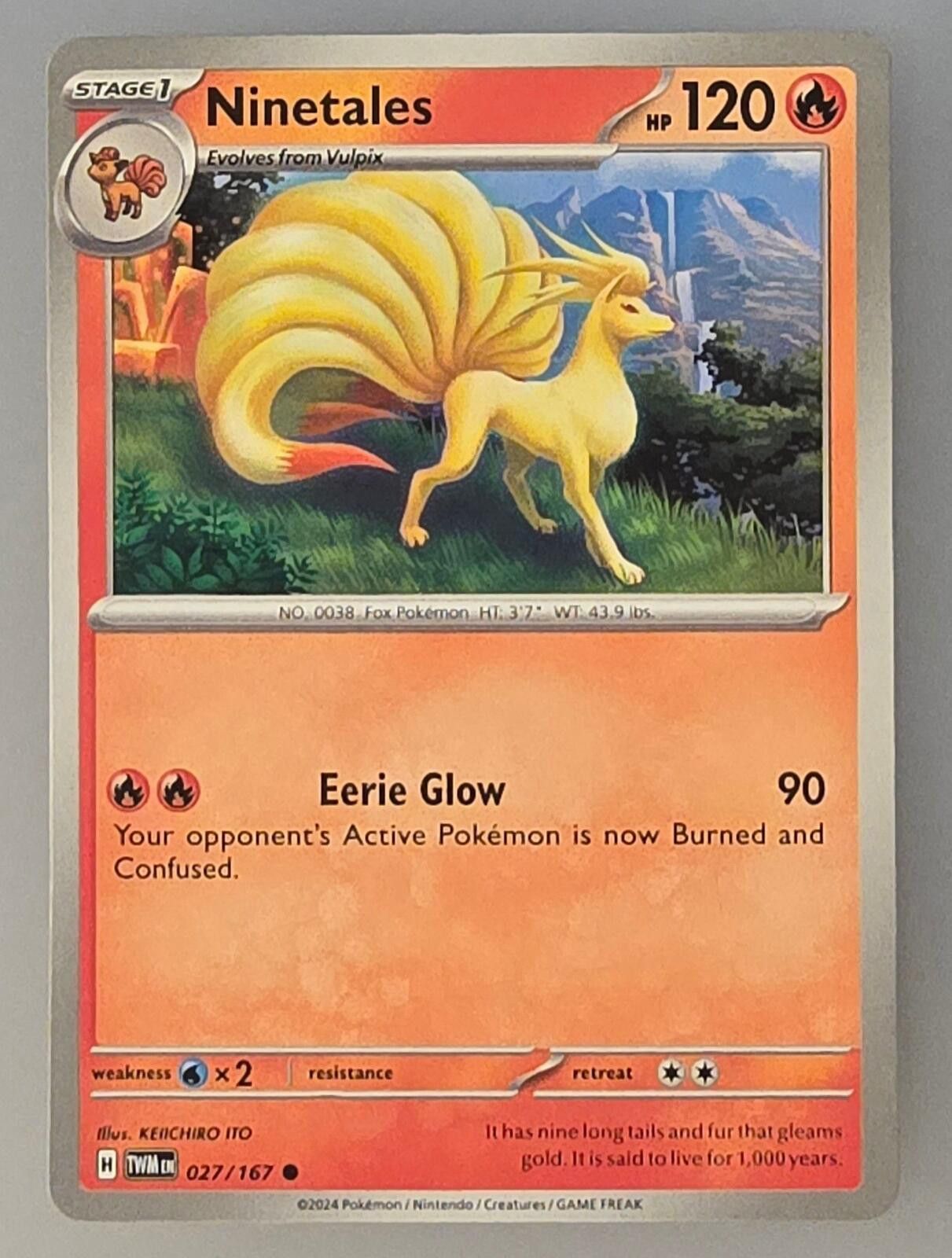 Pokemon Ninetales Pokémon card Twilight Masquerade Size ONE SIZE - 1 Thumbnail