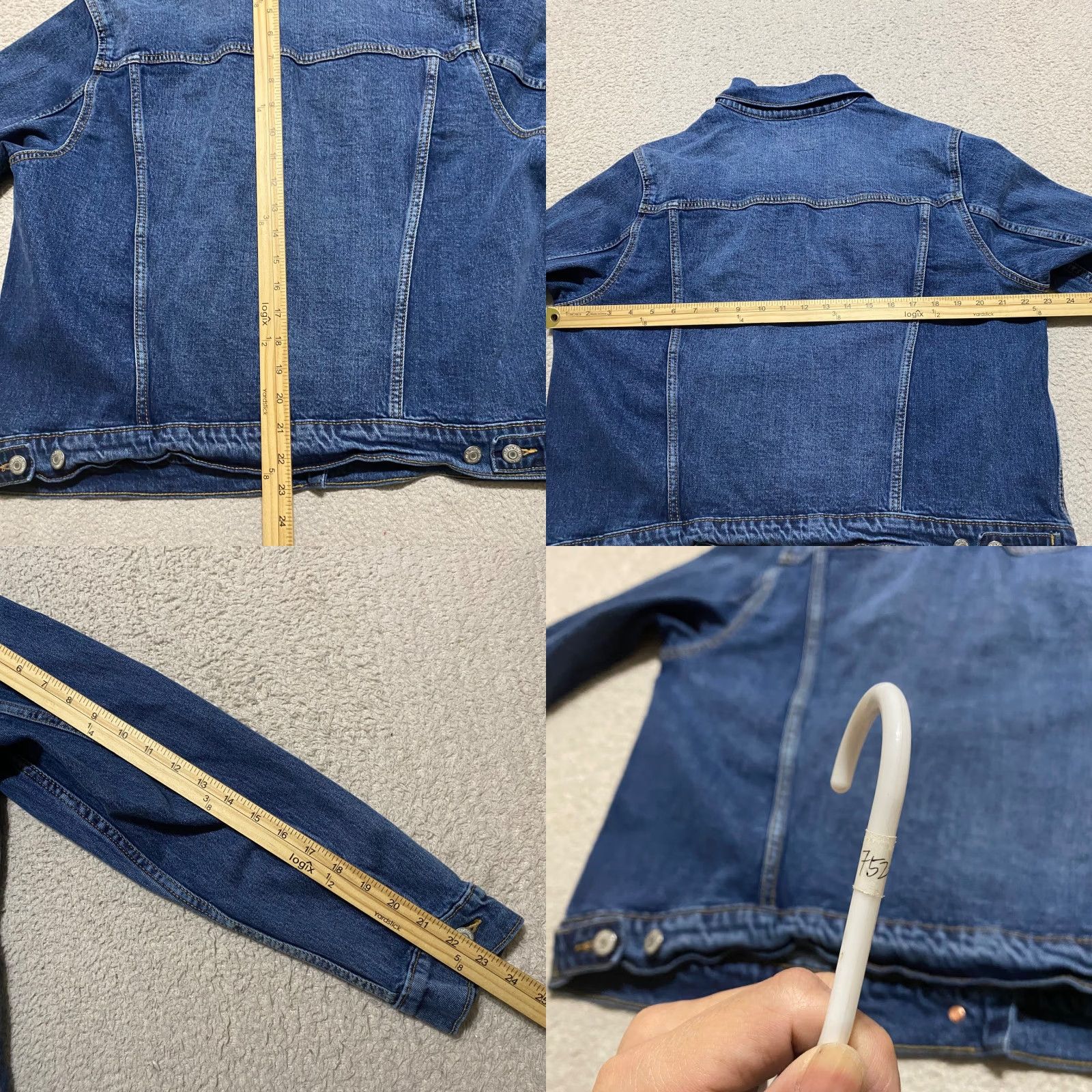 Old Navy Old Navy Denim Jacket Womens XL Blue Long Sleeve Button Up Trucker Size XL / US 12-14 / IT 48-50 - 8 Thumbnail